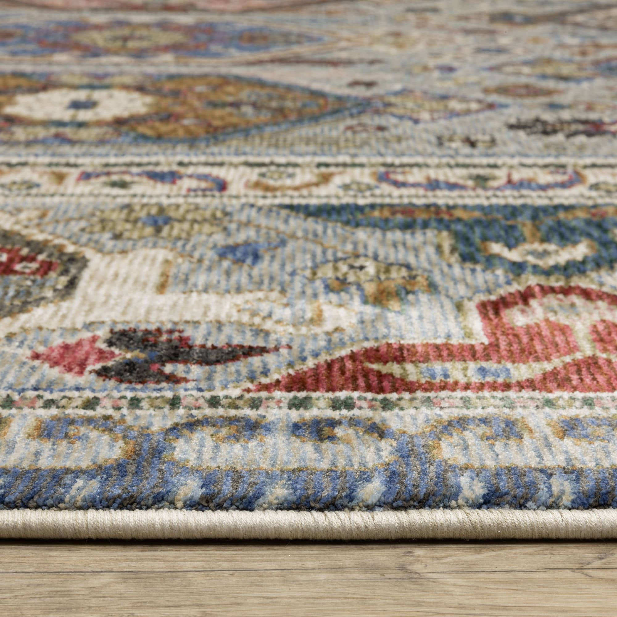 Power-Loomed HA04E Blue Rugs #color_blue