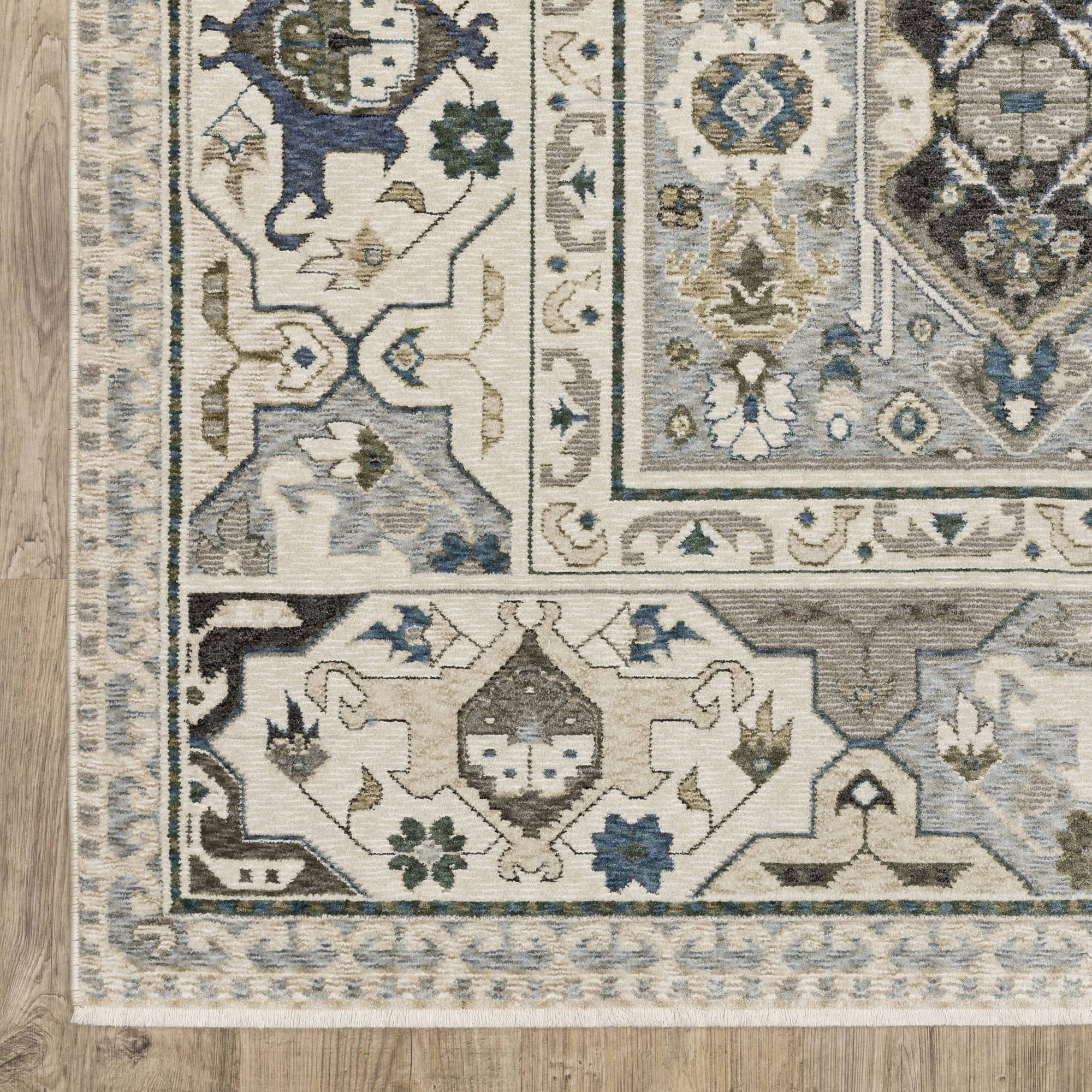 Power-Loomed HA04U Ivory Rugs #color_ivory