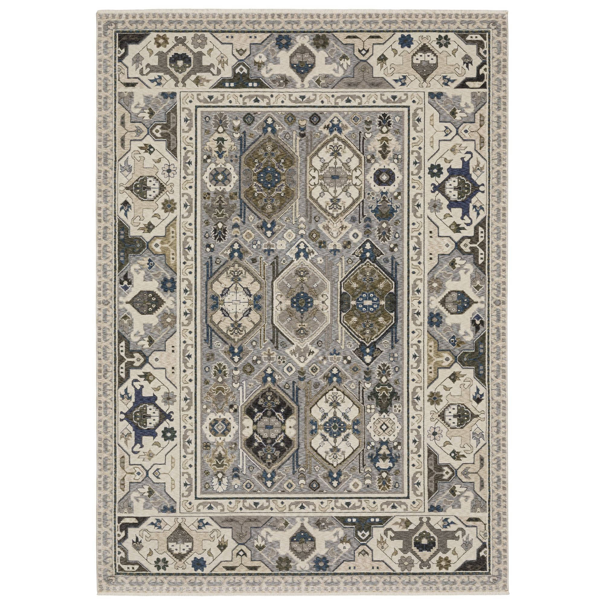 Power-Loomed HA04U Ivory Rugs #color_ivory