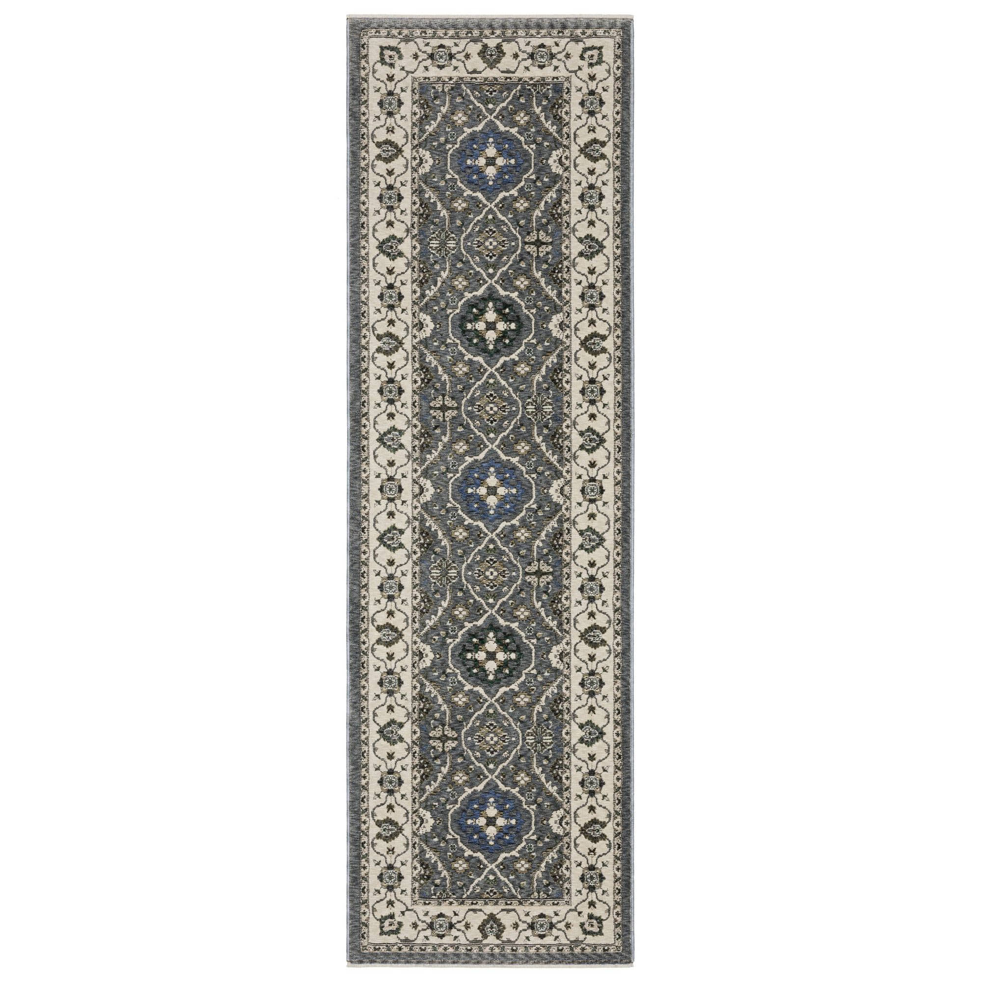 Power-Loomed HA07H Blue Rugs #color_blue