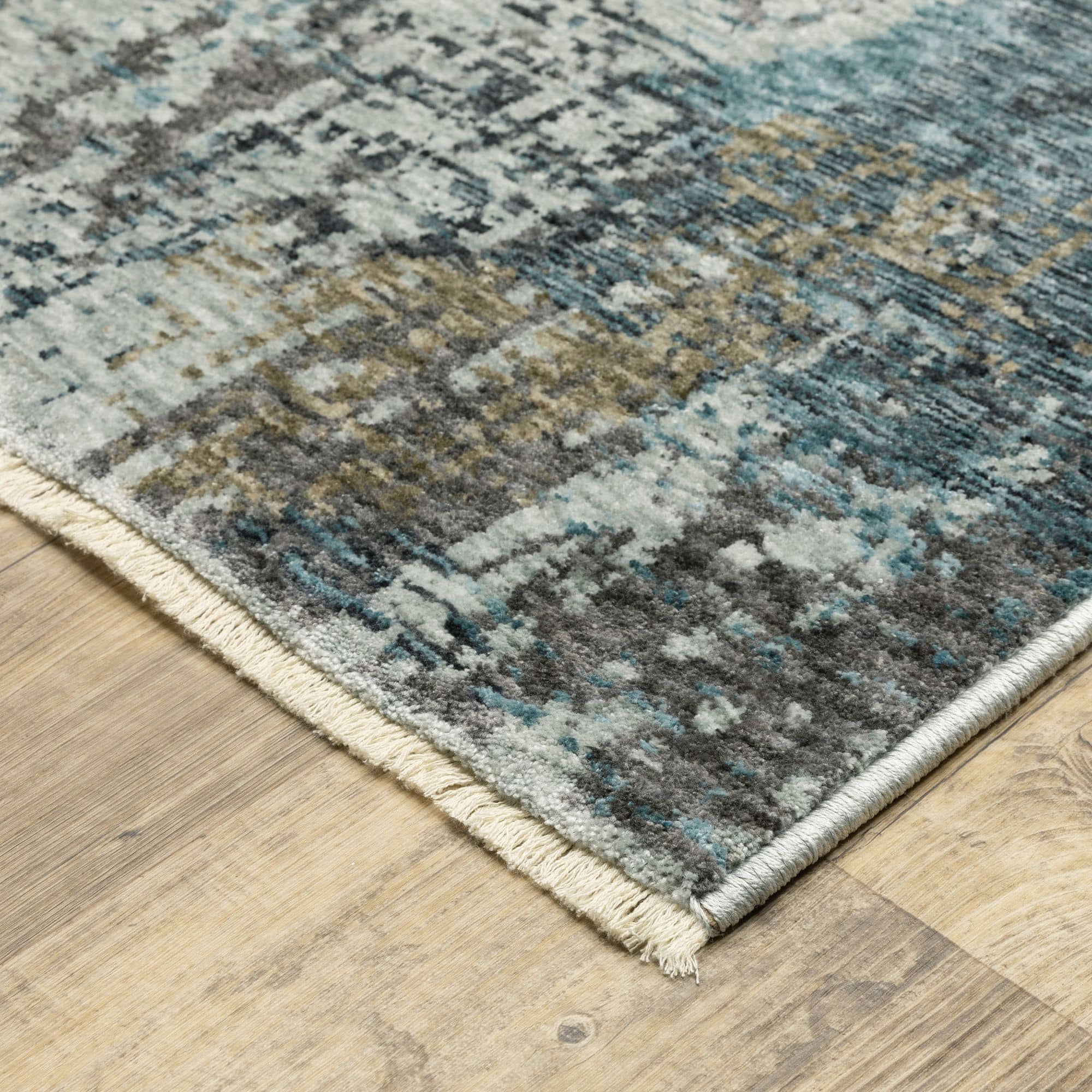 Power-Loomed HAY03 Blue Rugs #color_blue