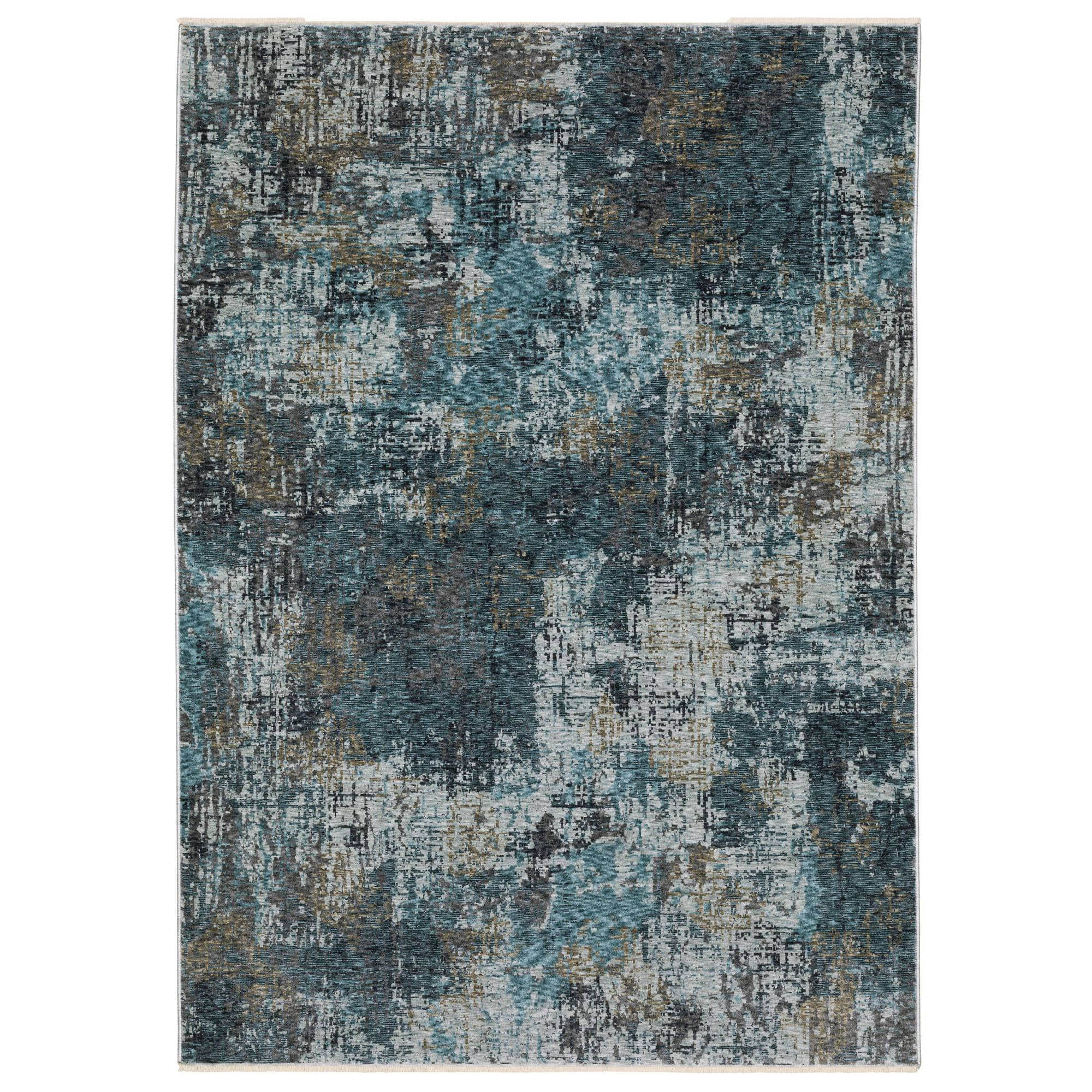Power-Loomed HAY03 Blue Rugs #color_blue