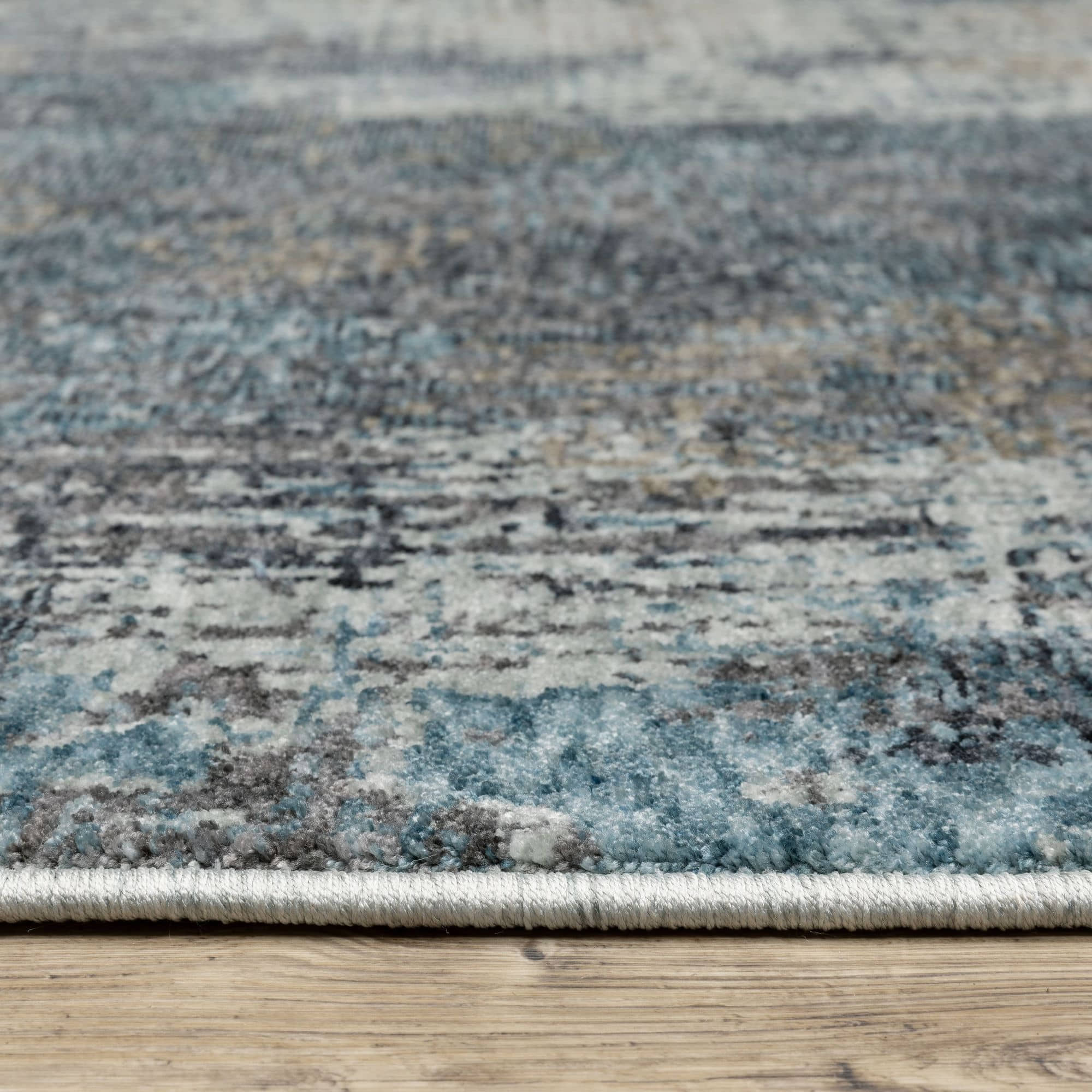 Power-Loomed HAY03 Blue Rugs #color_blue