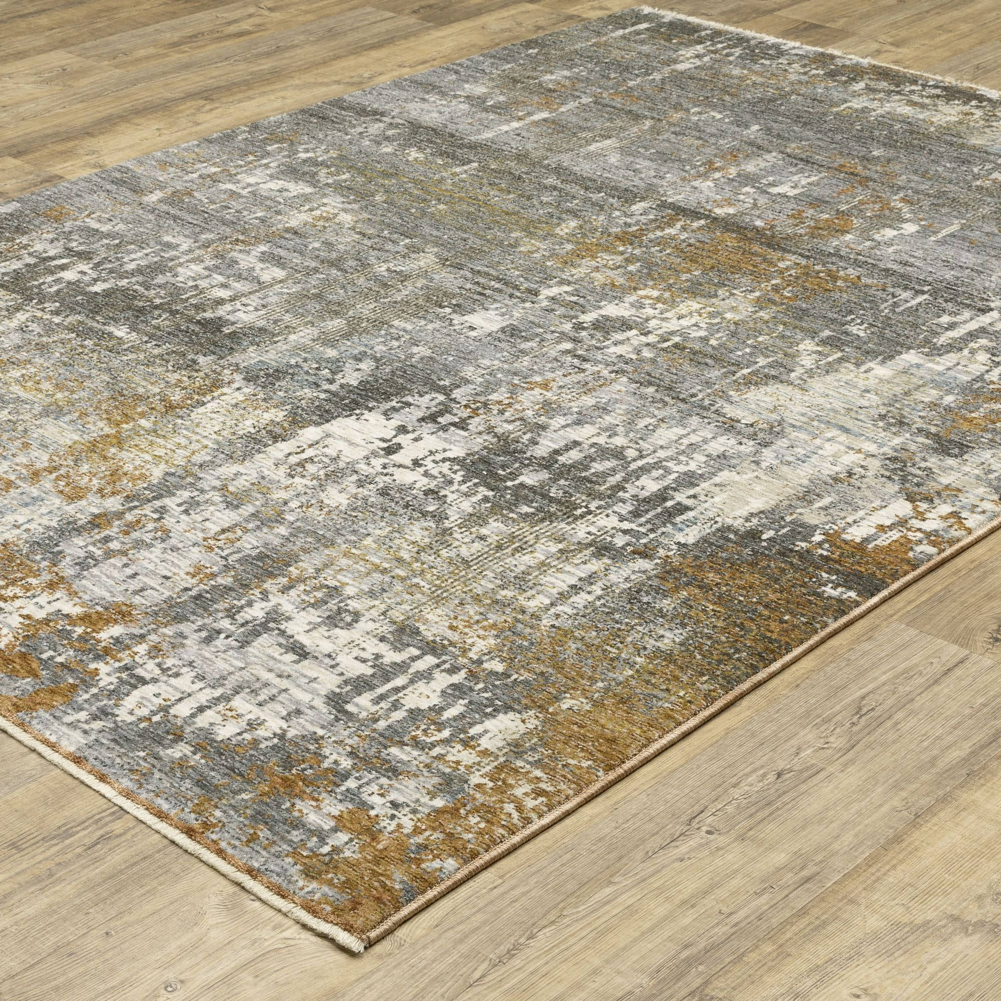 Power-Loomed HAY06 Grey Rugs #color_grey