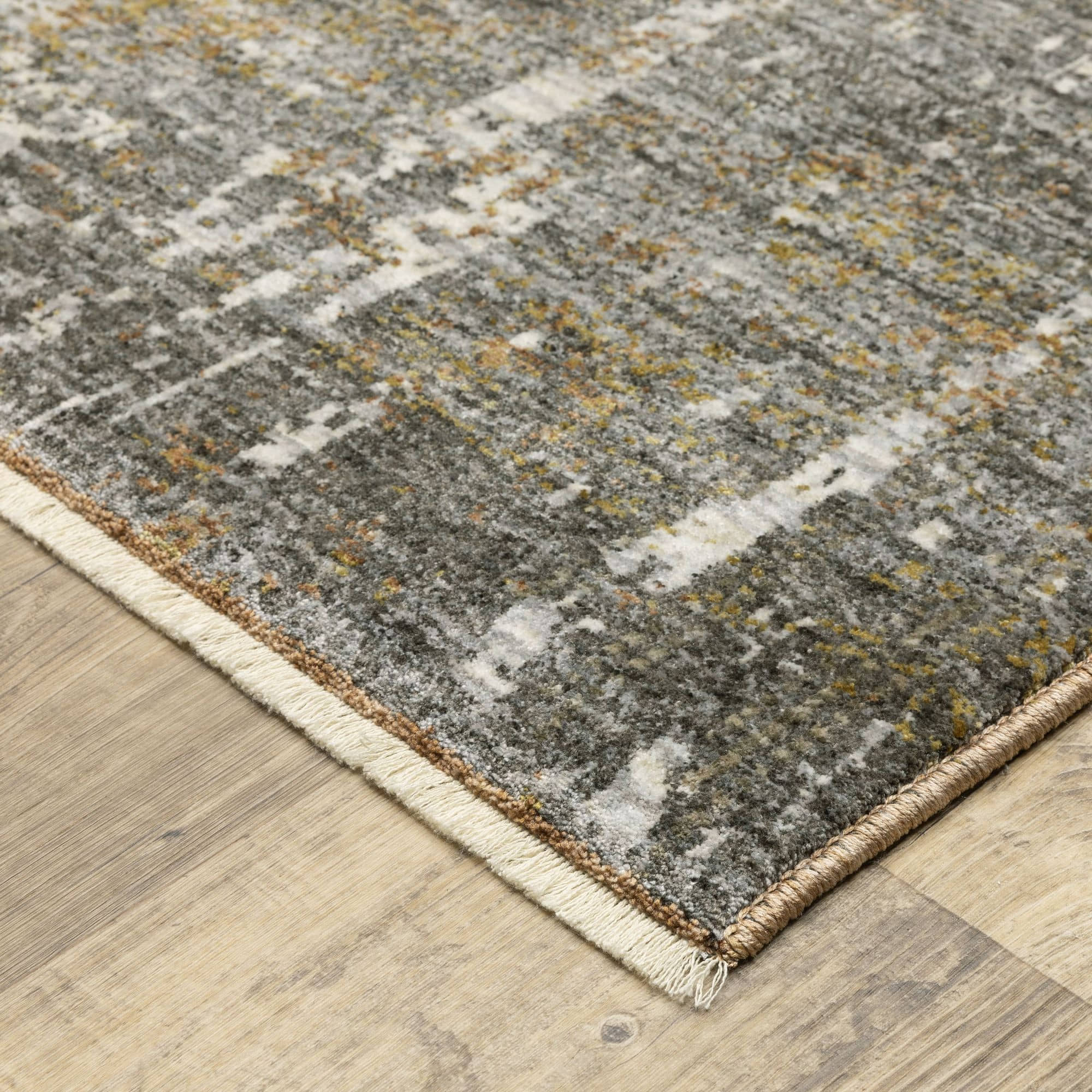 Power-Loomed HAY06 Grey Rugs #color_grey