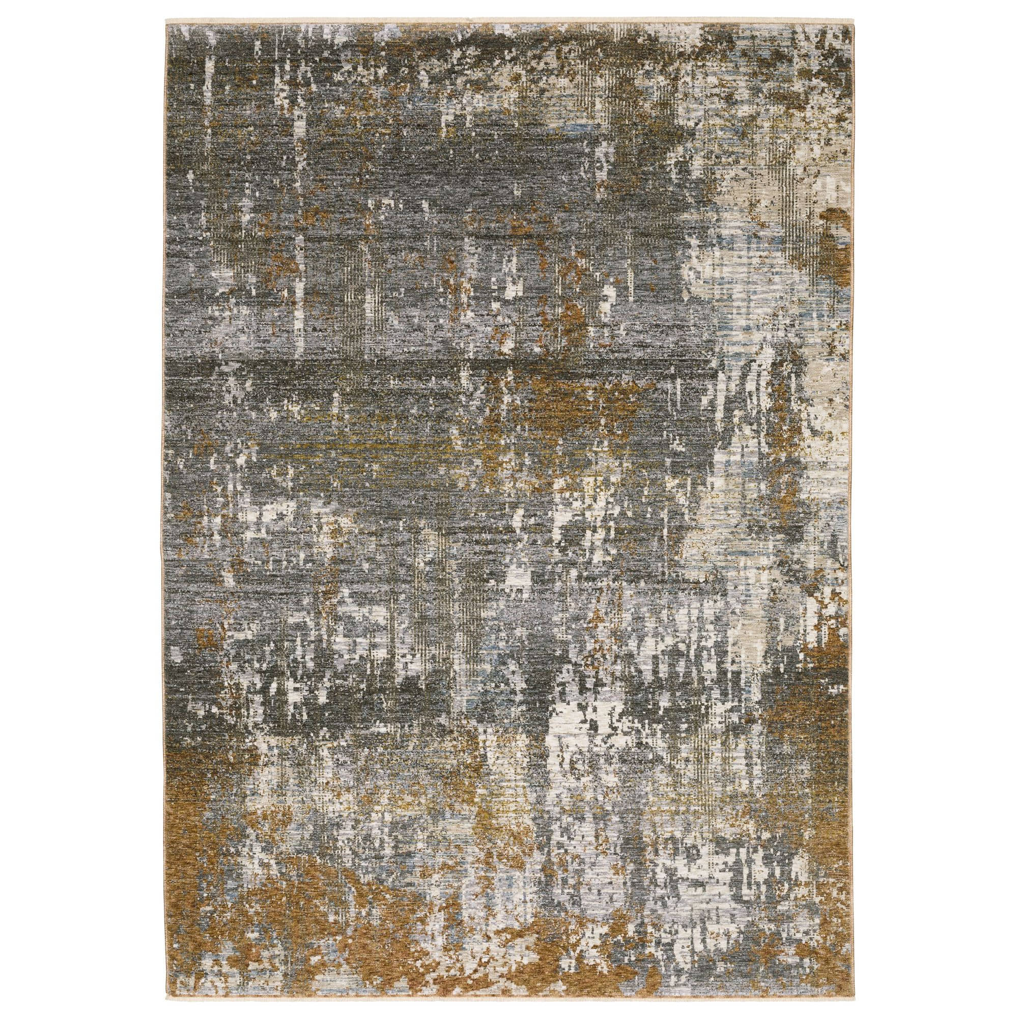 Power-Loomed HAY06 Grey Rugs #color_grey