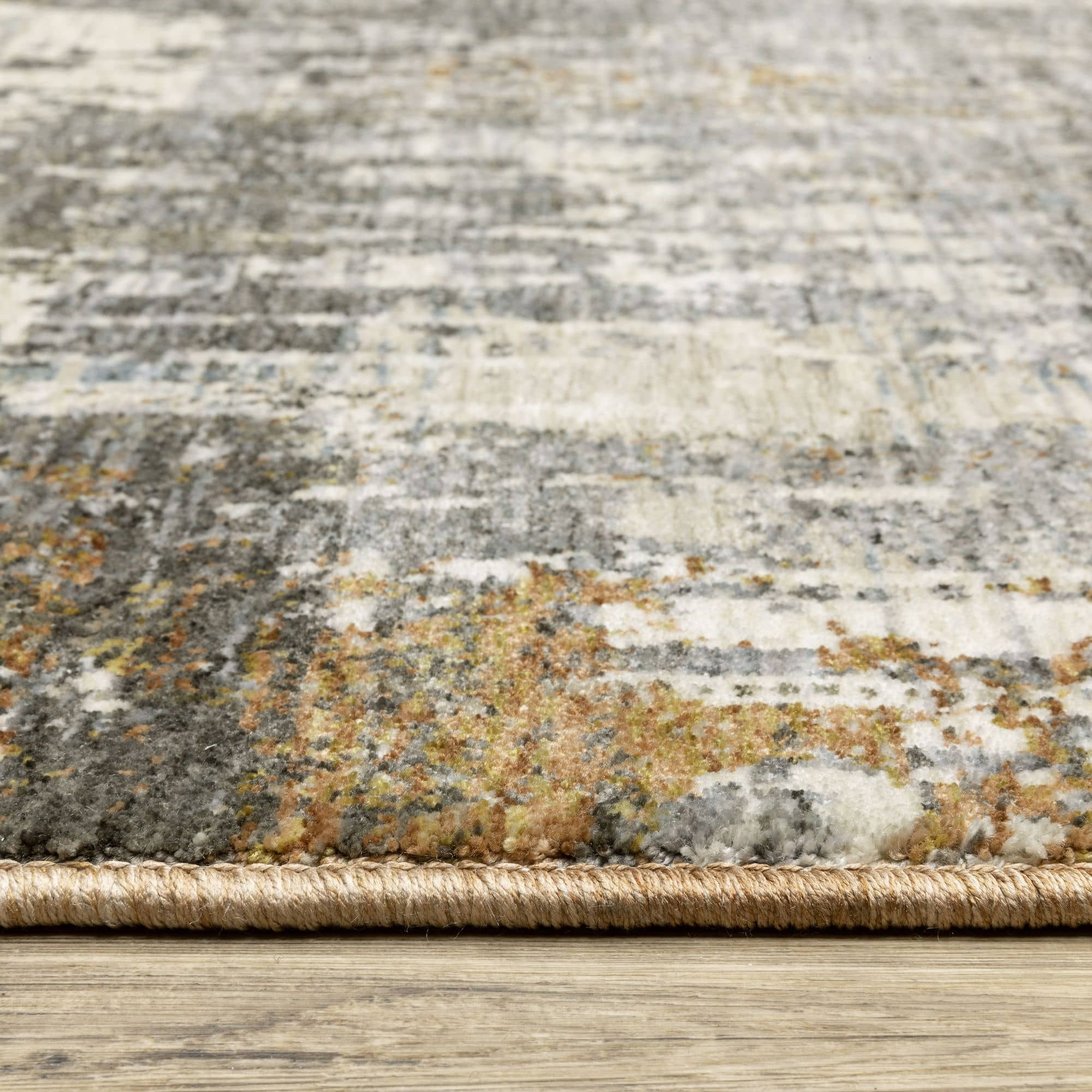 Power-Loomed HAY06 Grey Rugs #color_grey