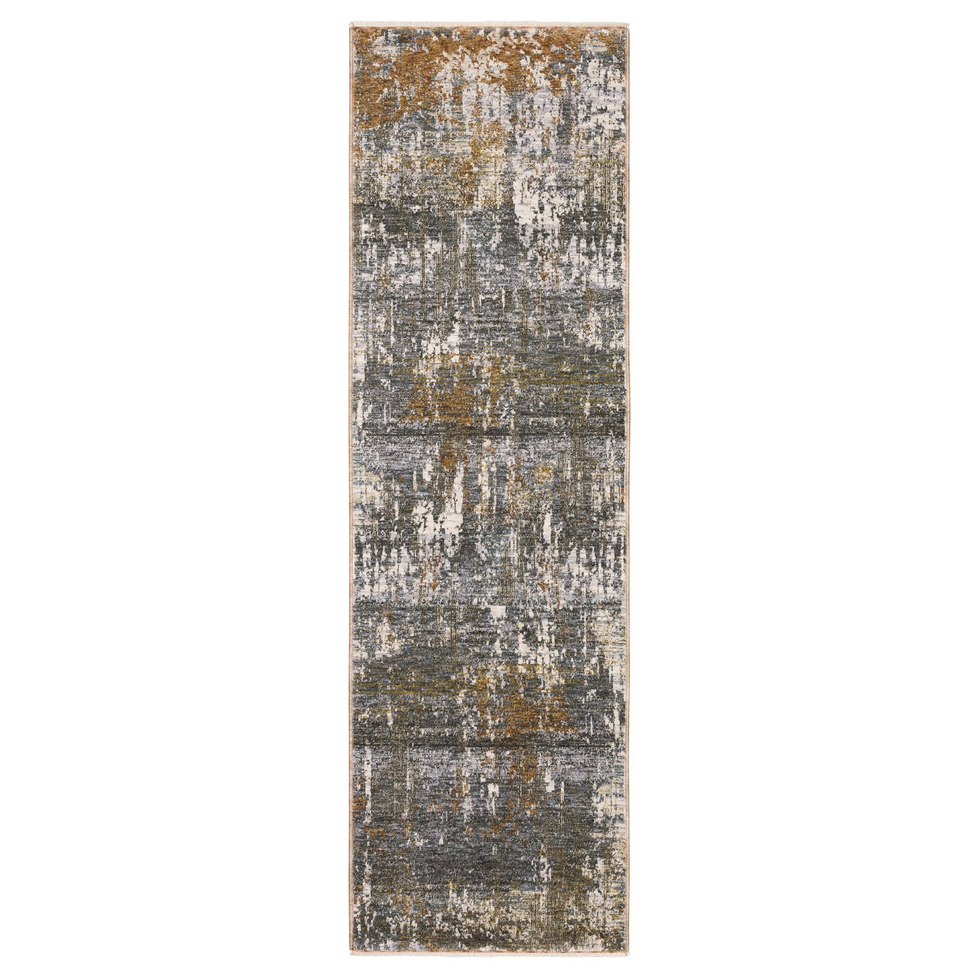 Power-Loomed HAY06 Grey Rugs #color_grey