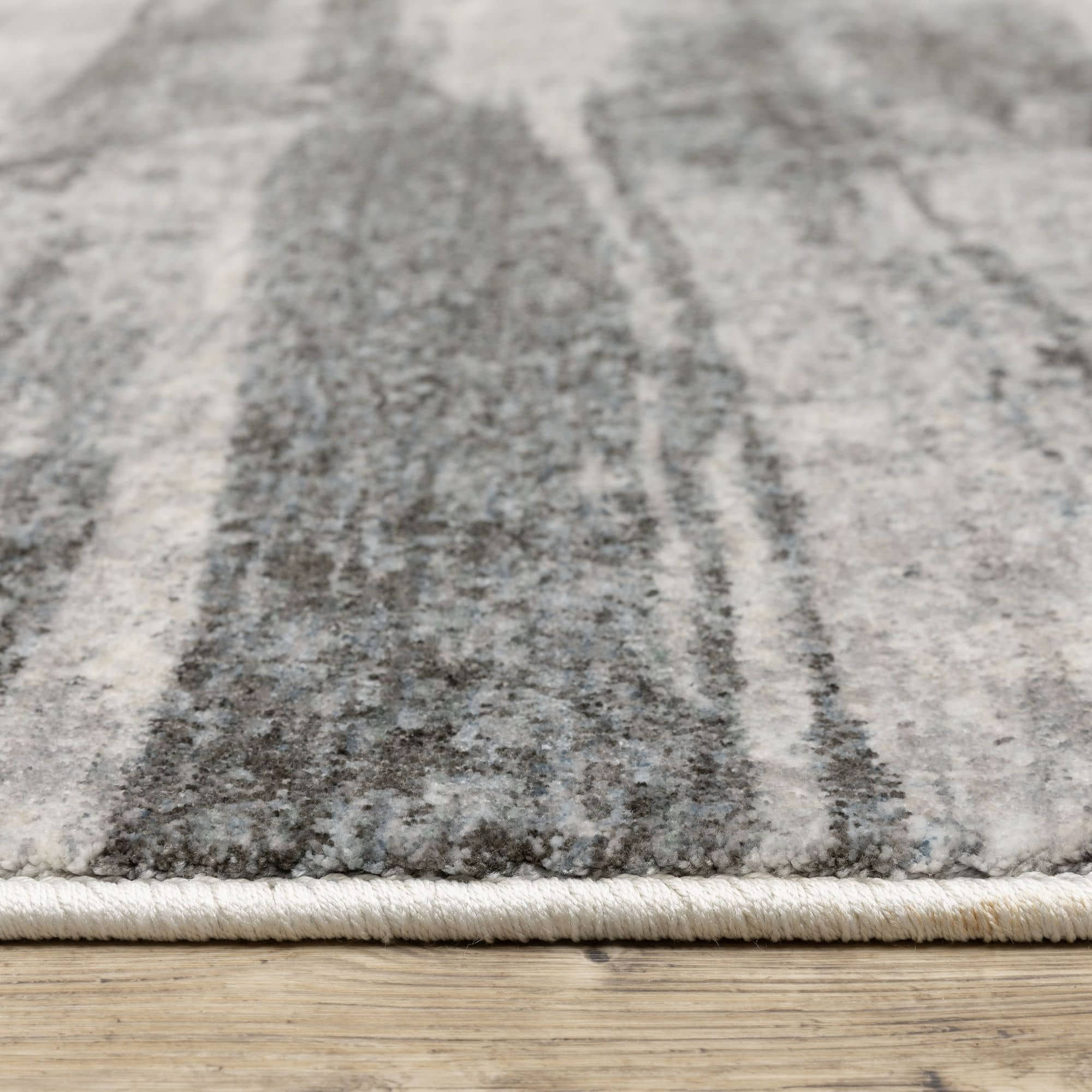 Power-Loomed HAY07 Grey Rugs #color_grey