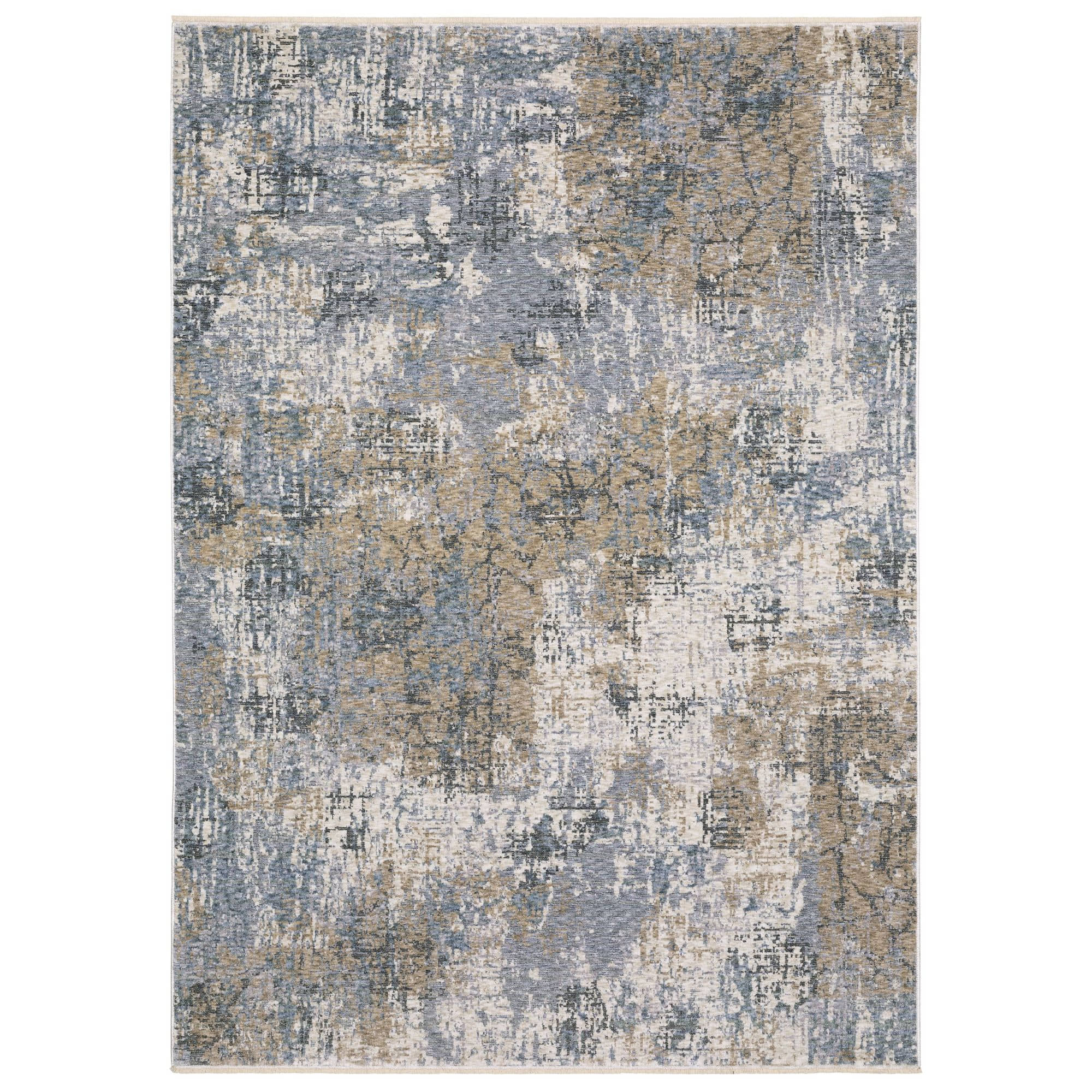 Power-Loomed HAY08 Beige Rugs #color_beige