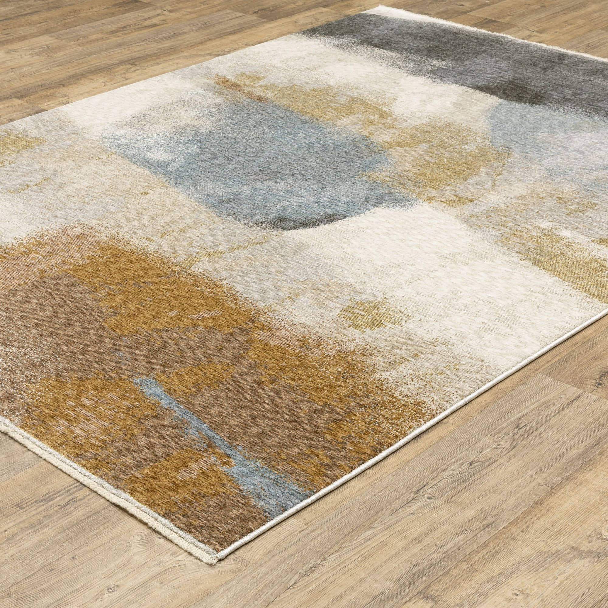 Power-Loomed HAY09 Beige Rugs #color_beige