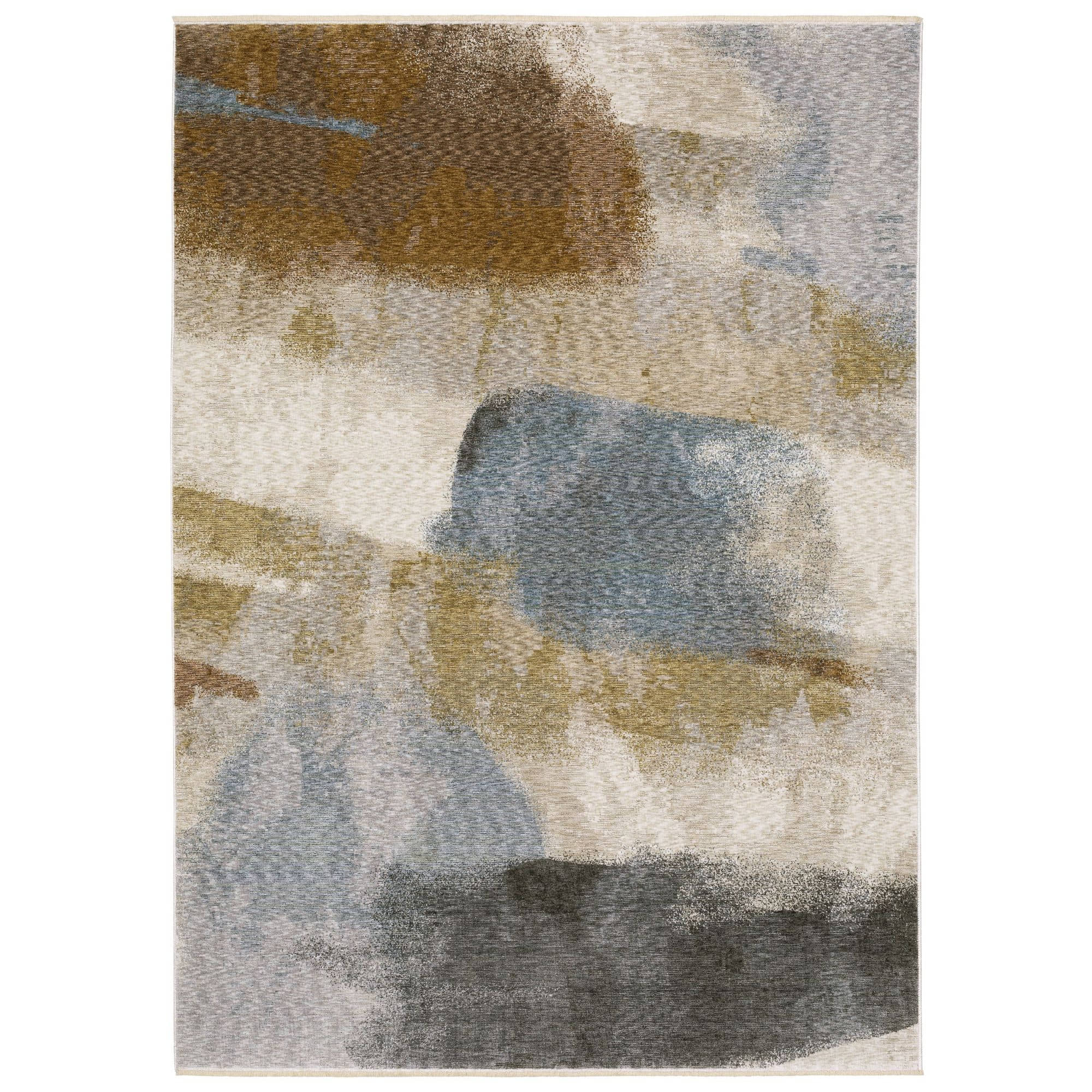 Power-Loomed HAY09 Beige Rugs #color_beige