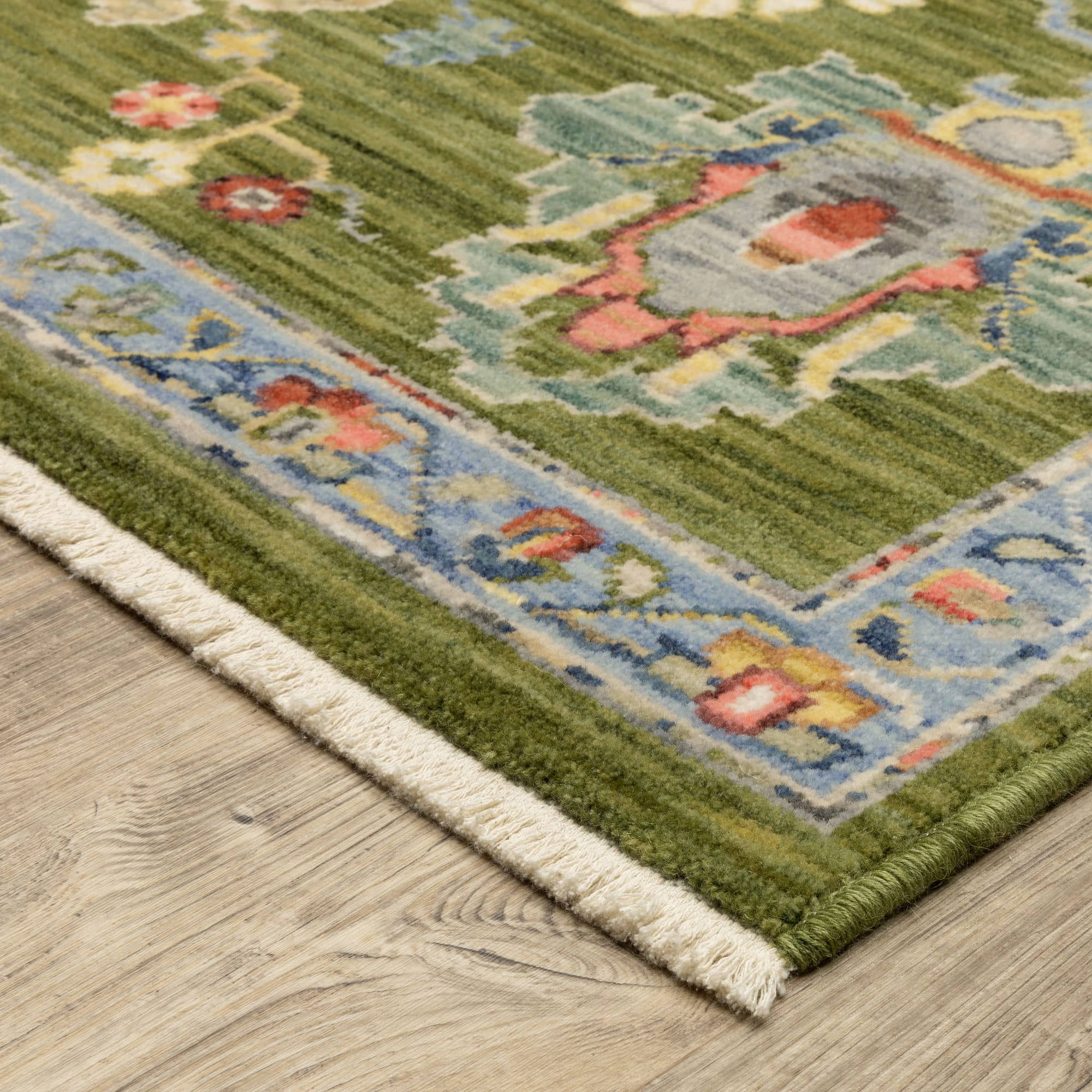 Axminster Loomed 2863E Green Rugs #color_green