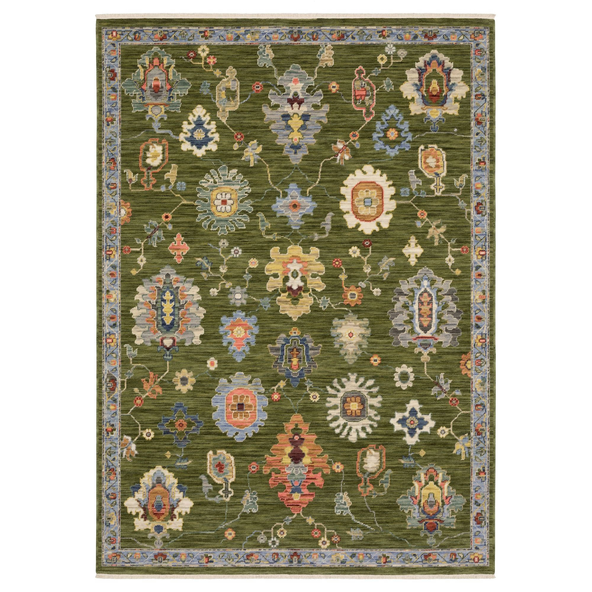 Axminster Loomed Lucca 2863E Green Rugs #color_green