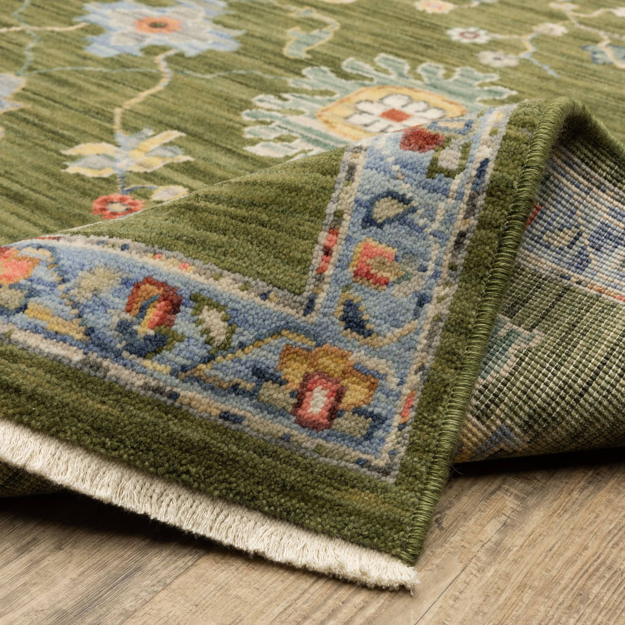 Axminster Loomed 2863E Green Rugs #color_green