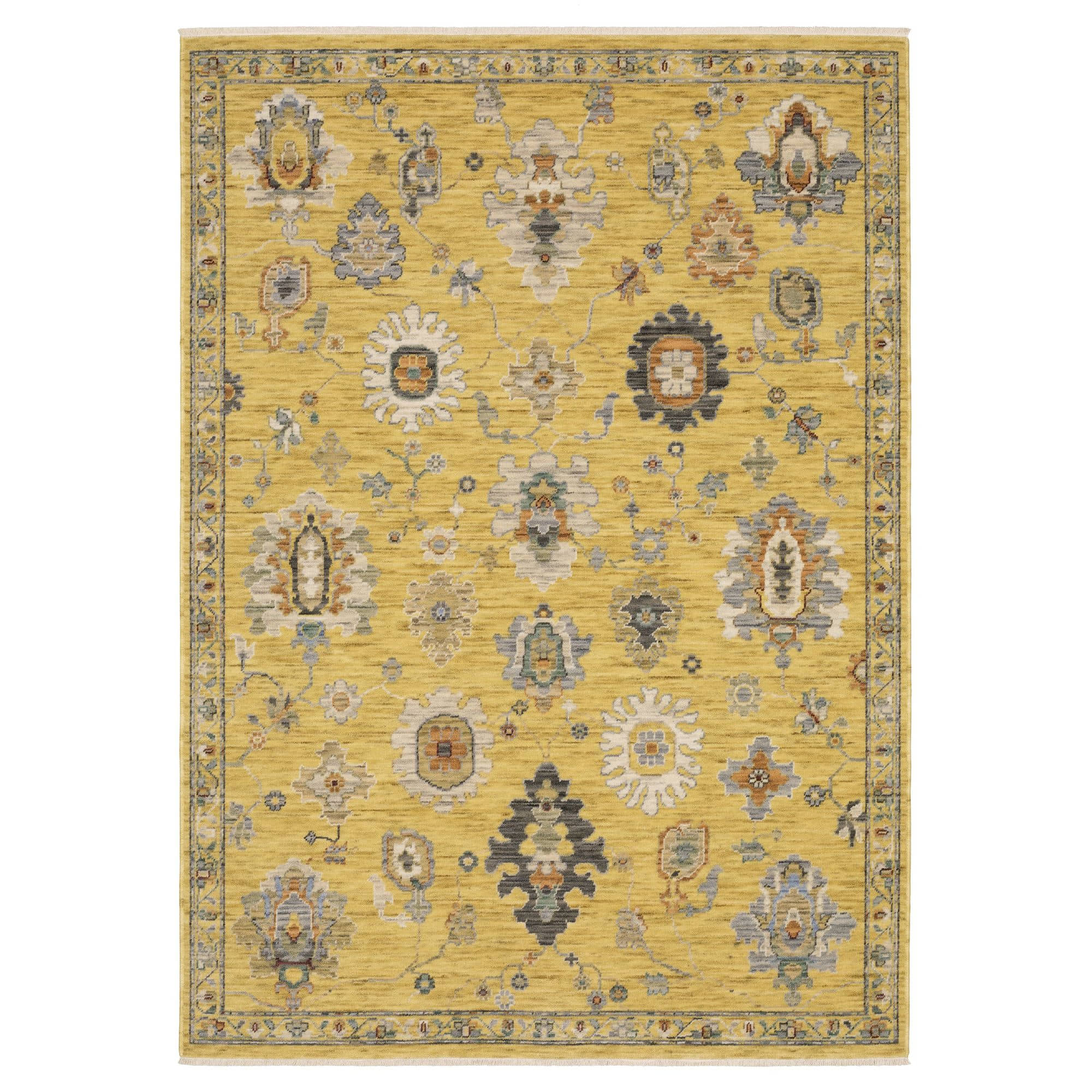 Axminster Loomed Lucca 2863G Yellow Rugs #color_yellow