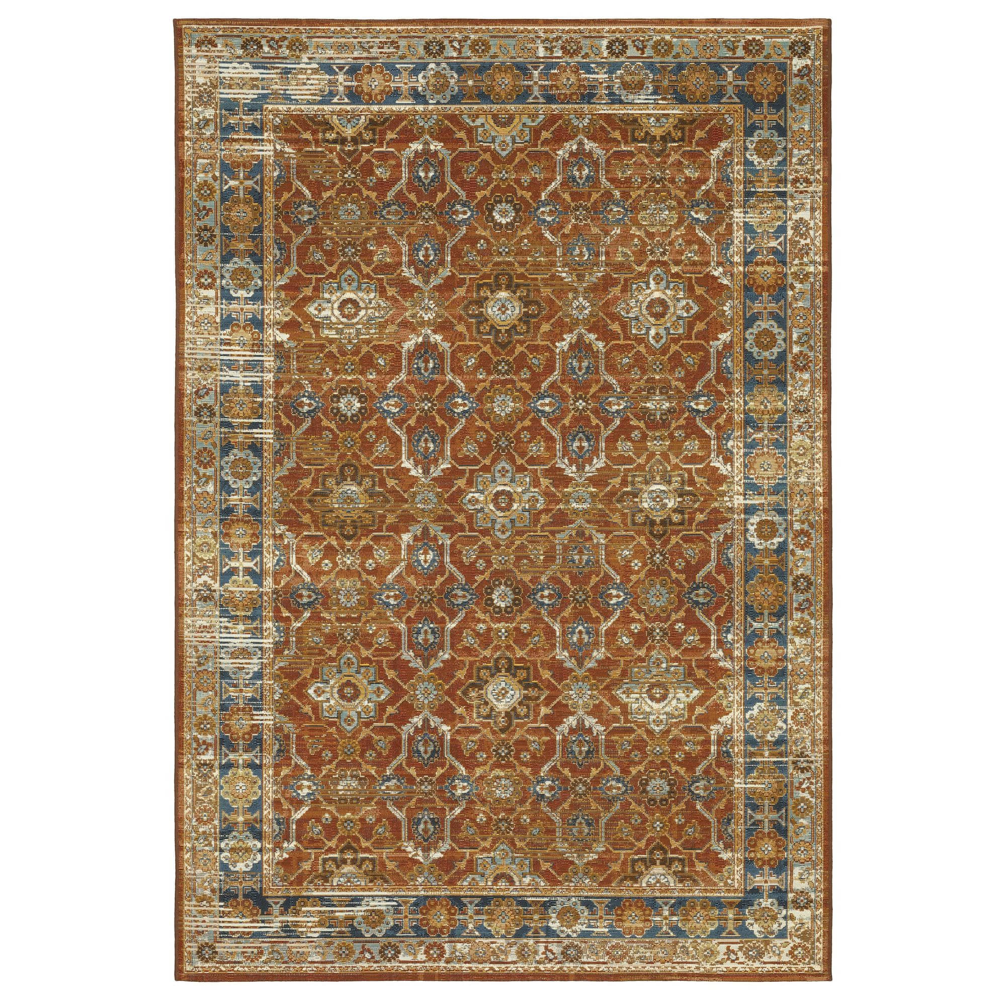 Power-Loomed 1204X Rust Rugs #color_rust