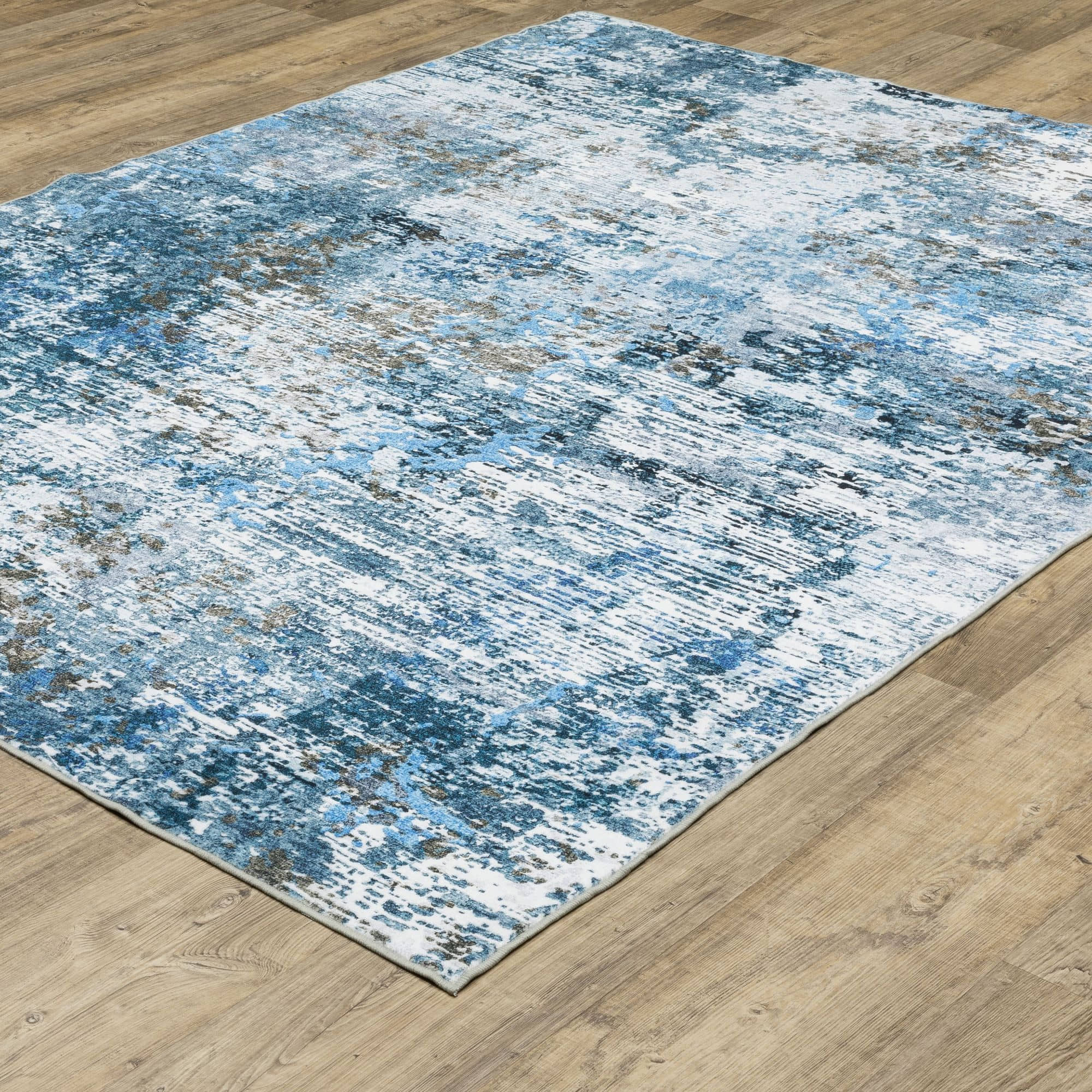 Machine-Print SUM14 Blue Rugs #color_blue