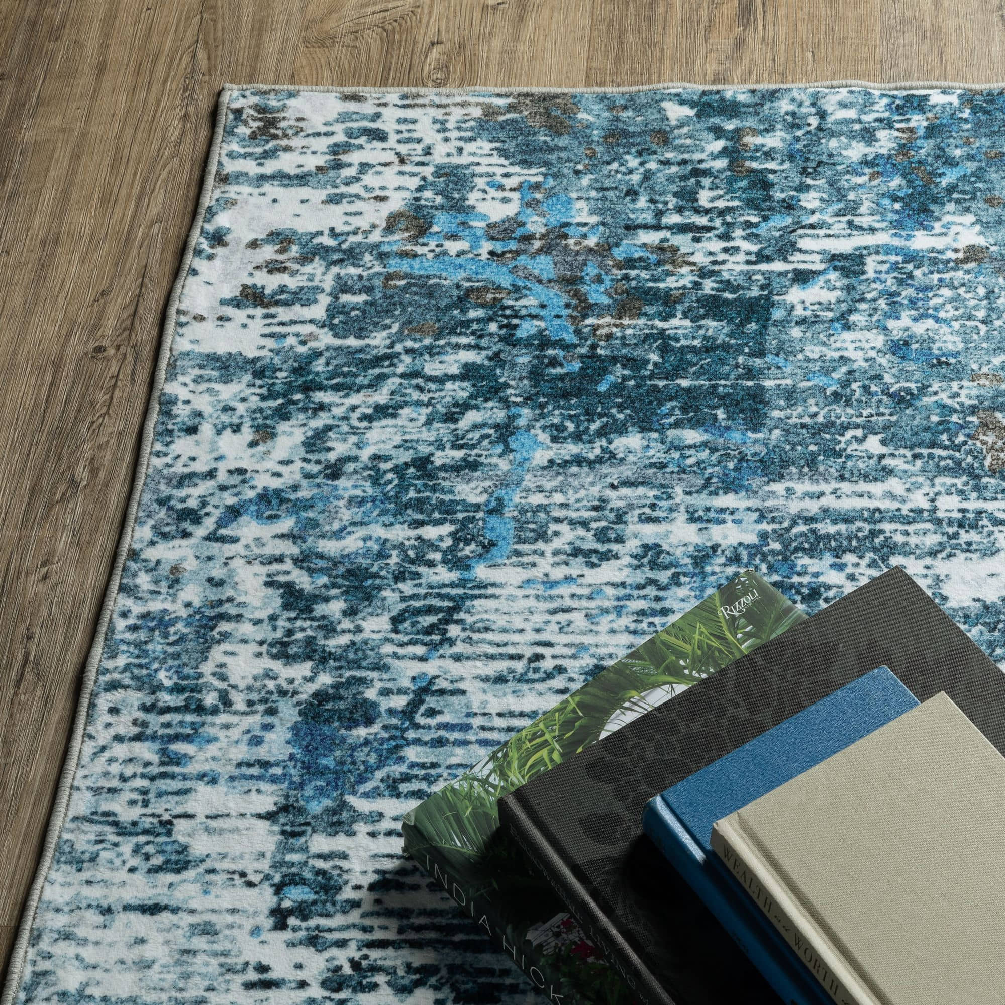 Machine-Print SUM14 Blue Rugs #color_blue