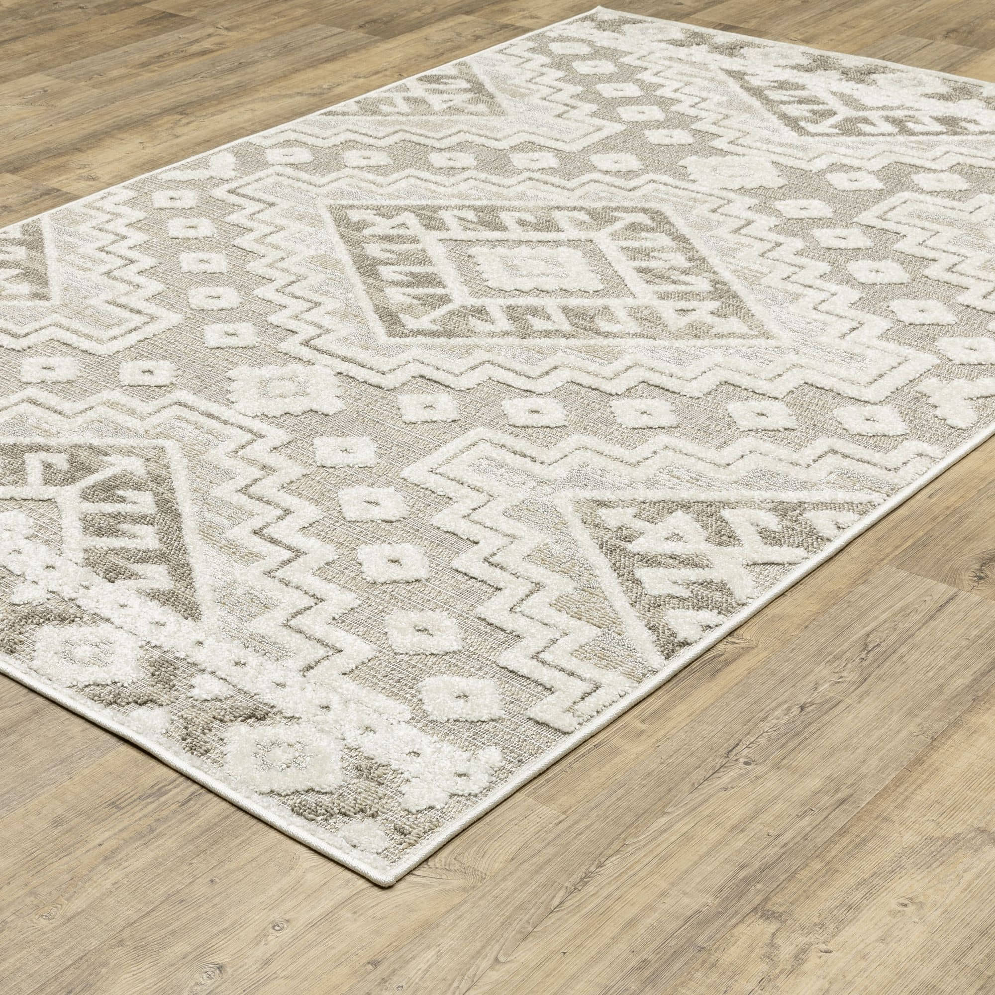 Power-Loomed TAN03 Beige Rugs #color_beige