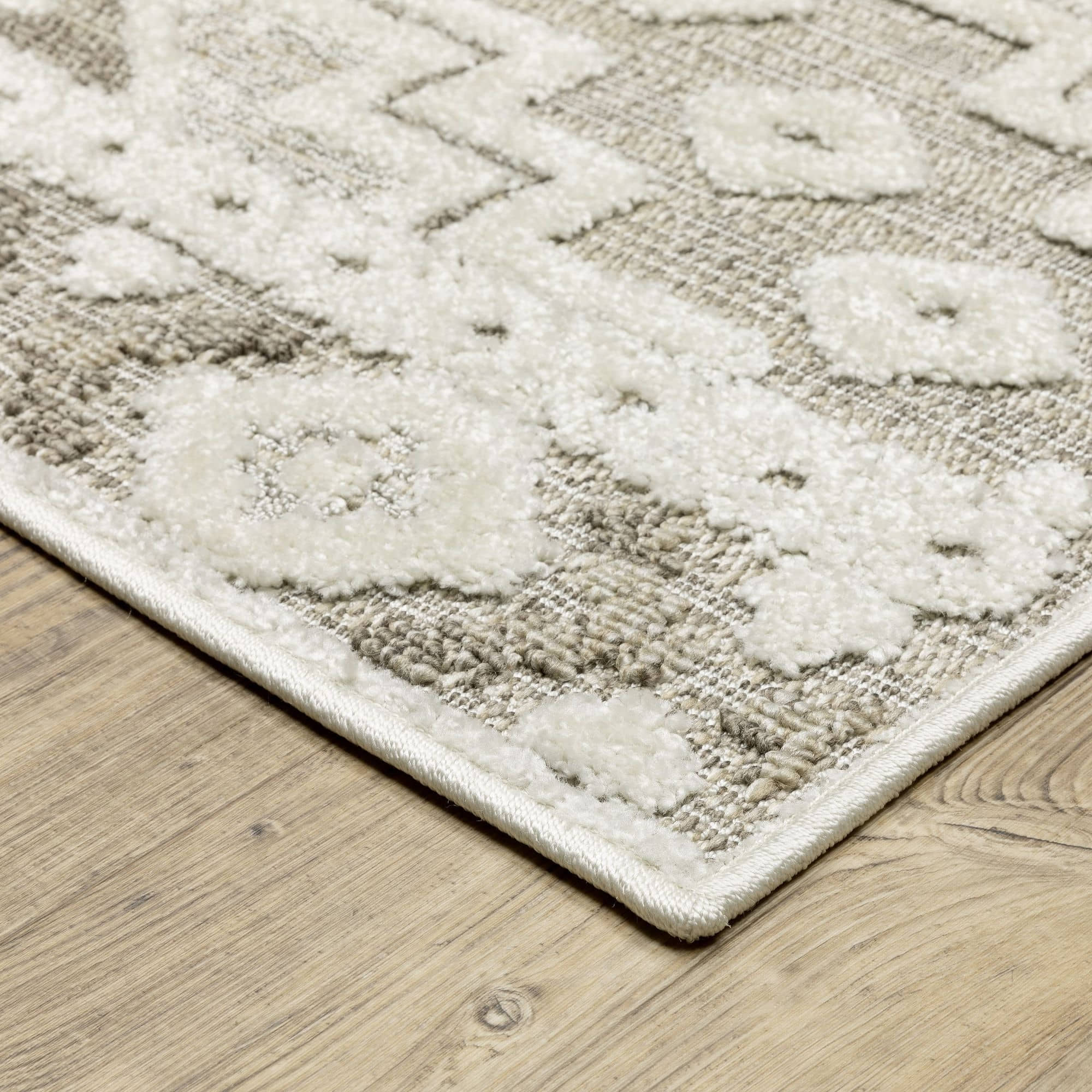 Power-Loomed TAN03 Beige Rugs #color_beige