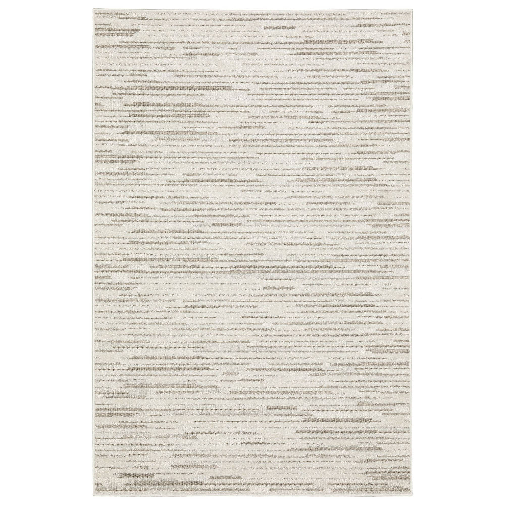 Power-Loomed Tangier TAN07 Ivory Rugs #color_ivory