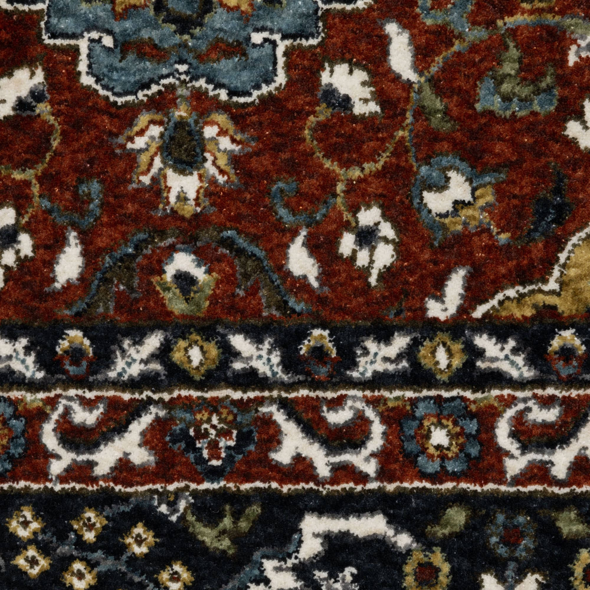 Power-Loomed VI04B Red Rugs #color_red