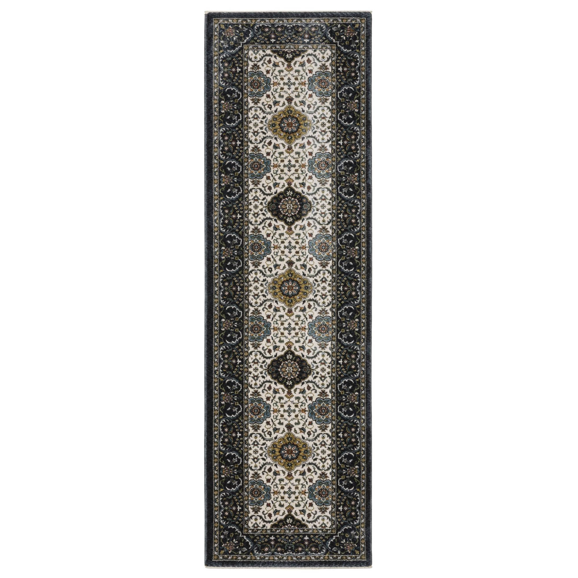 Power-Loomed VI04D Ivory Rugs #color_ivory