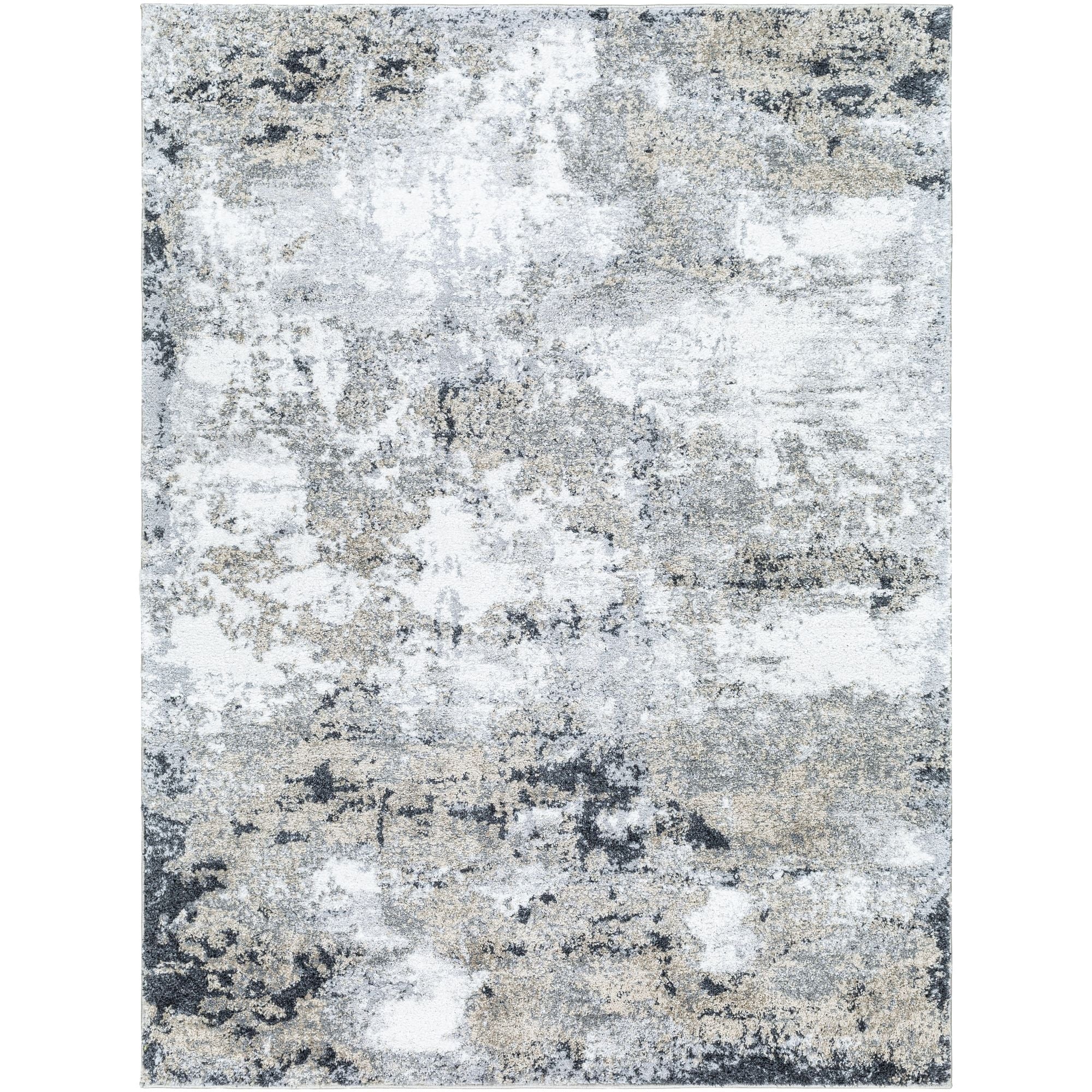 Machine Woven PTF-2321 White, Light Gray, Medium Gray, Beige, Charcoal, Taupe Rugs #color_white, light gray, medium gray, beige, charcoal, taupe