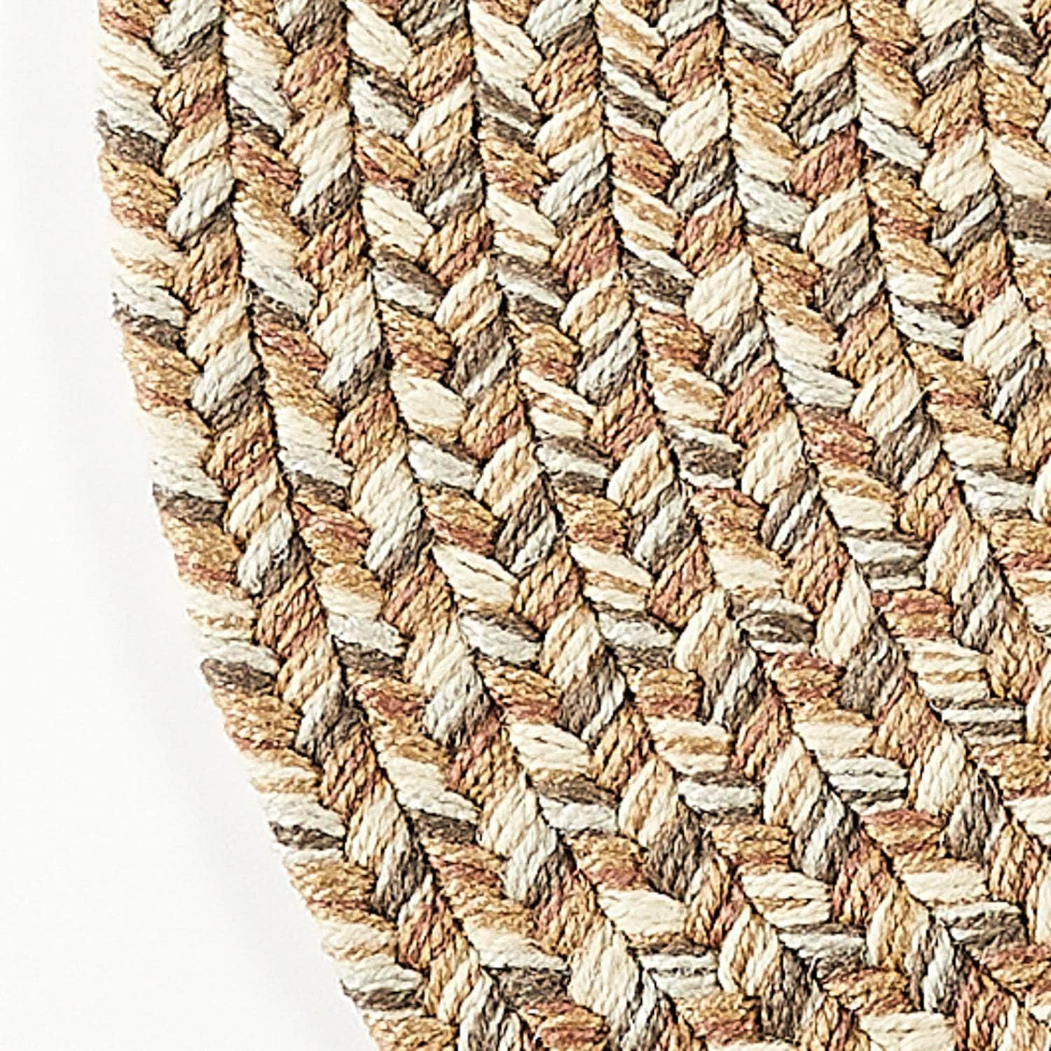 Beige Outdoor Braided Rug - Sanibel Tweed Braided Rug