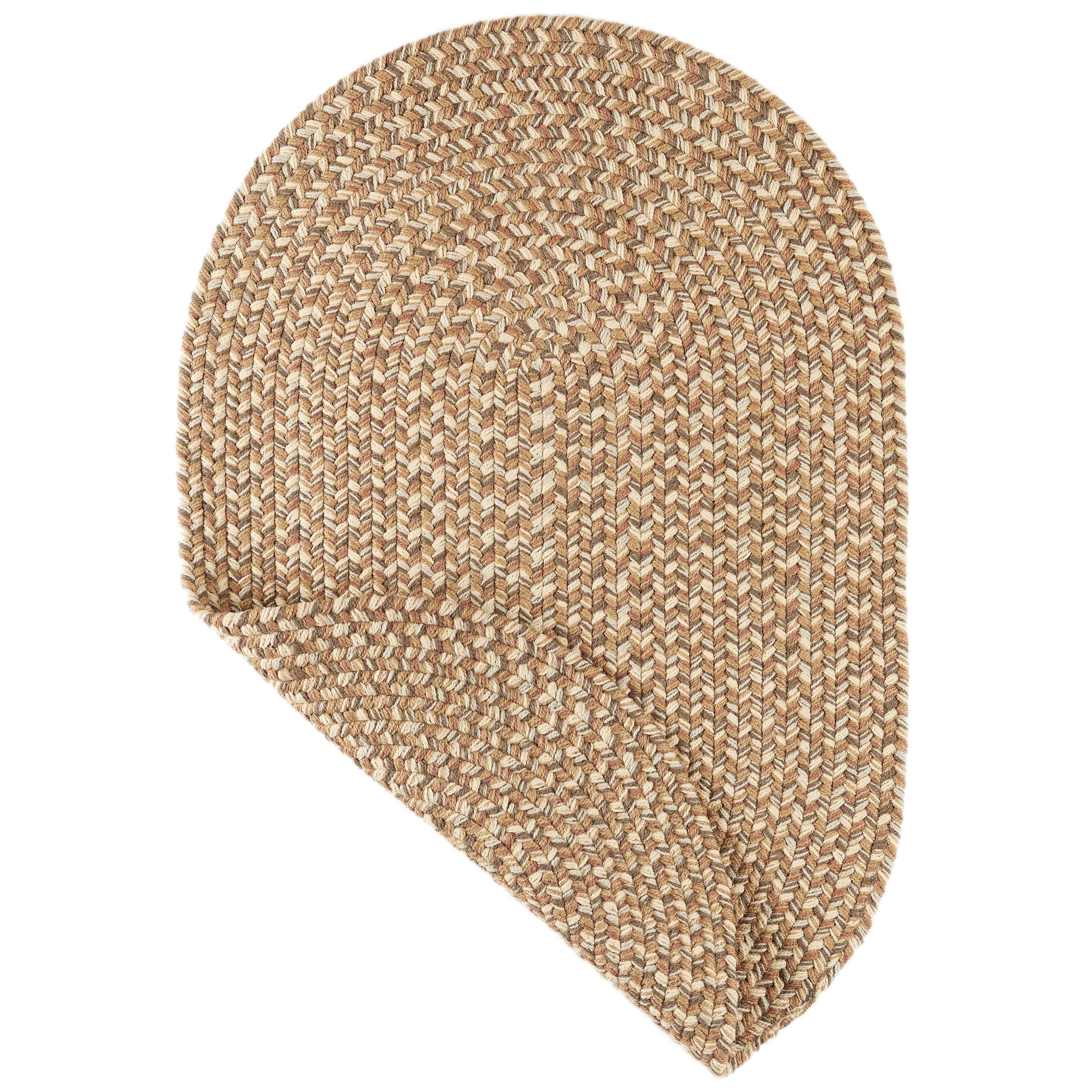 Beige Outdoor Braided Rug - Sanibel Tweed Braided Rug