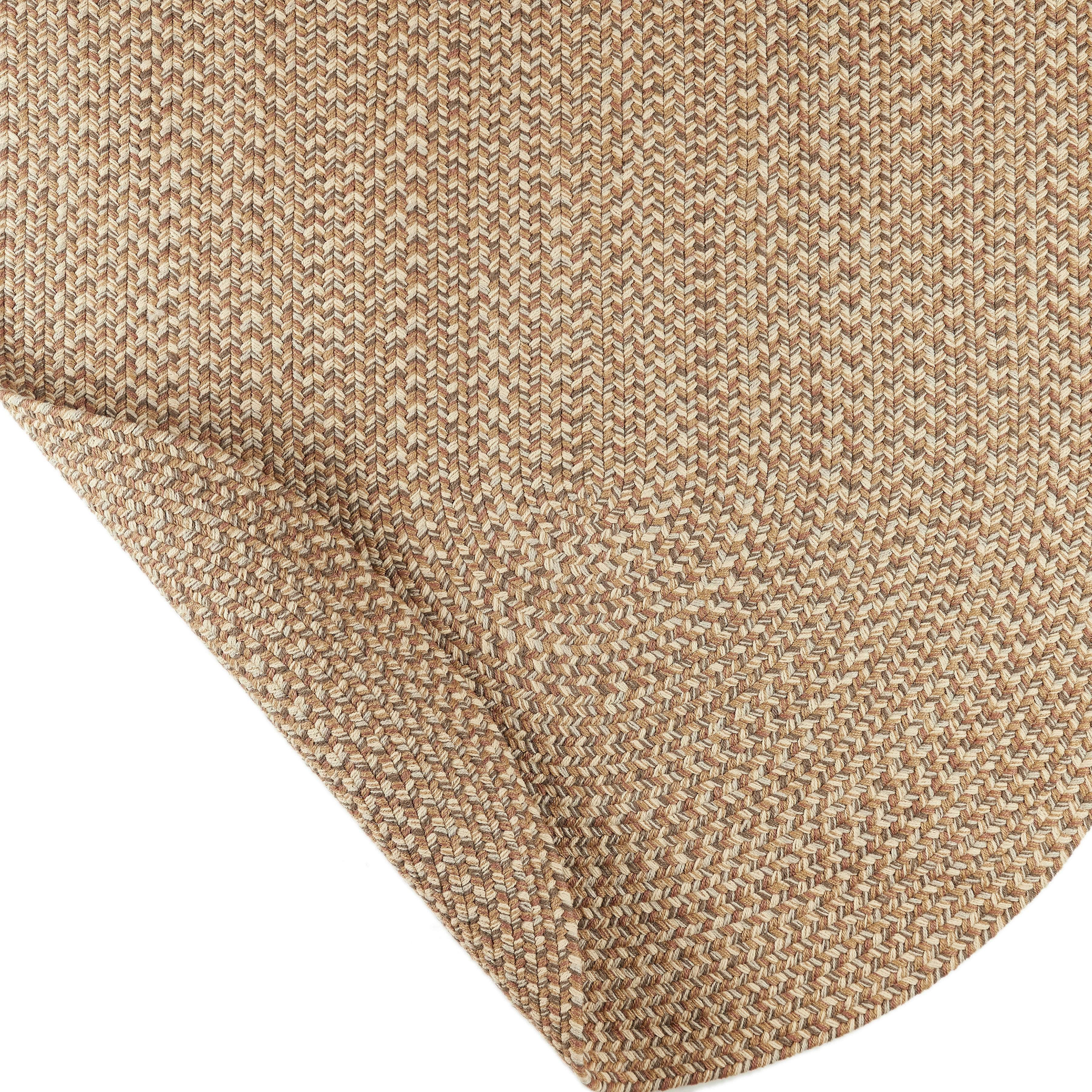 Beige Outdoor Braided Rug - Sanibel Tweed Braided Rug