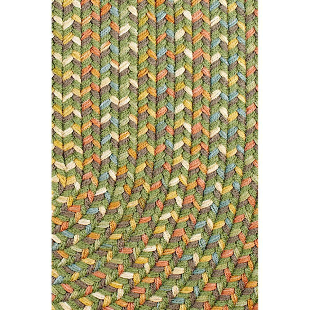 Confetti Bright & Bold 5-Carrier Braided Rug - Olive