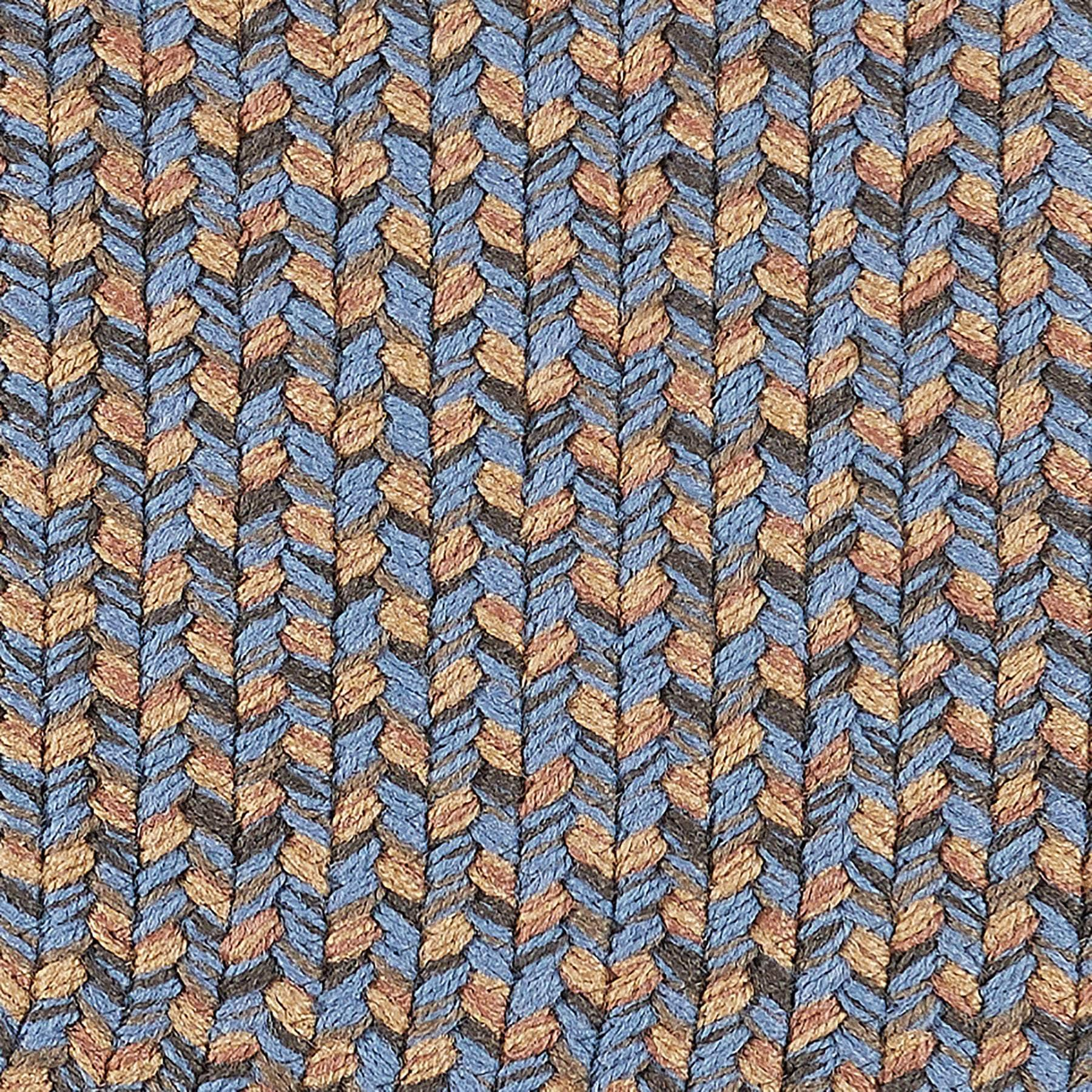 Indoor / Outdoor Blue Braided Rug - Sanibel Tweed Braided Rug