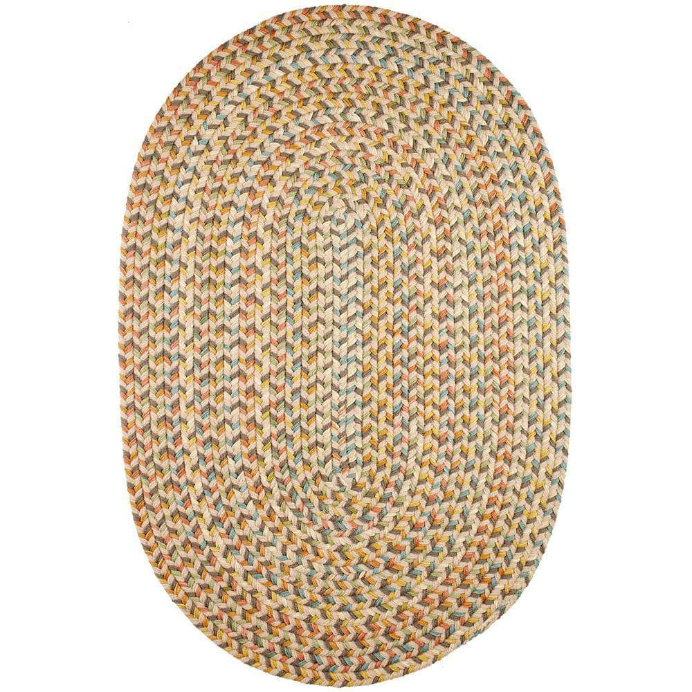 Confetti Bright & Bold 5-Carrier Braided Rug - Beige