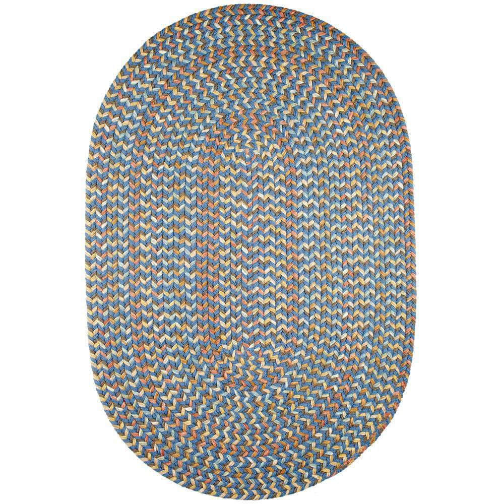 Confetti Bright & Bold 5-Carrier Braided Rug - Blue