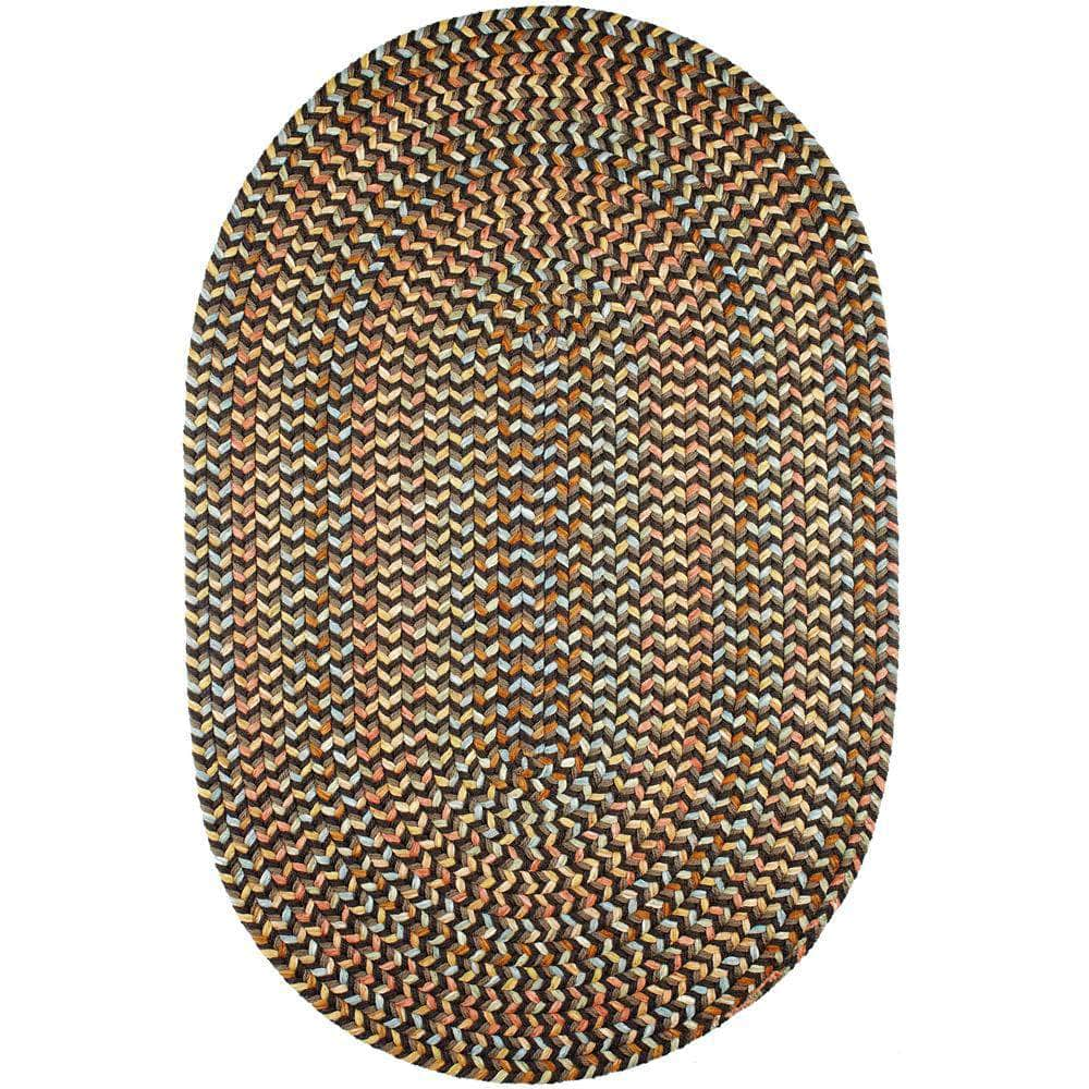 Confetti Bright & Bold 5-Carrier Braided Rug - Brown