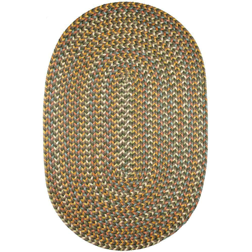 Confetti Bright & Bold 5-Carrier Braided Rug - Dark Taupe