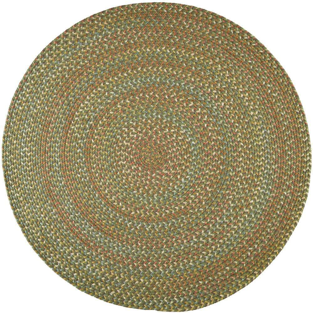 Confetti Bright & Bold 5-Carrier Braided Rug - Olive