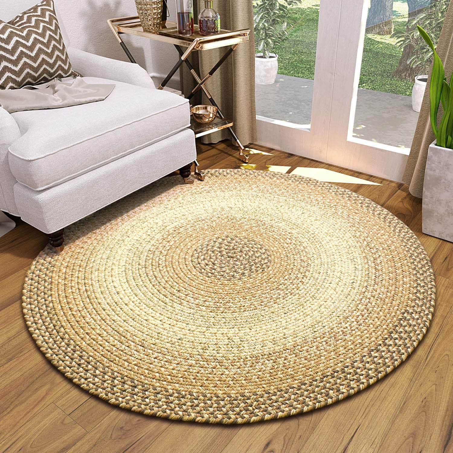 Ridgewood Indoor Outdoor Braided Rug #color_Taupetone