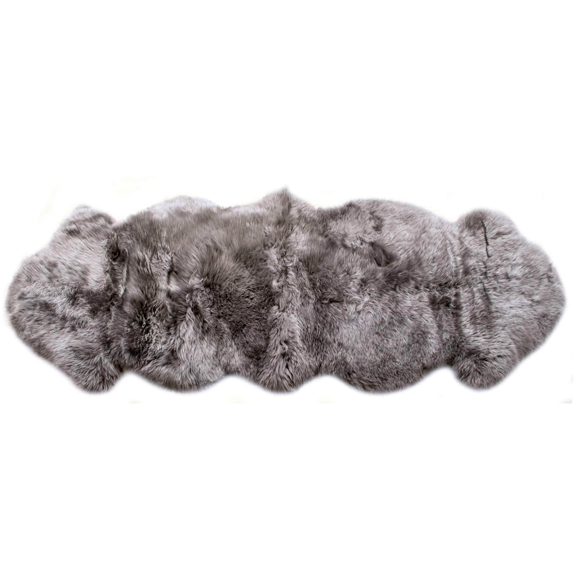 Natural Sheepskin Rug Shearling Fur Pelt #size_2' x 6'