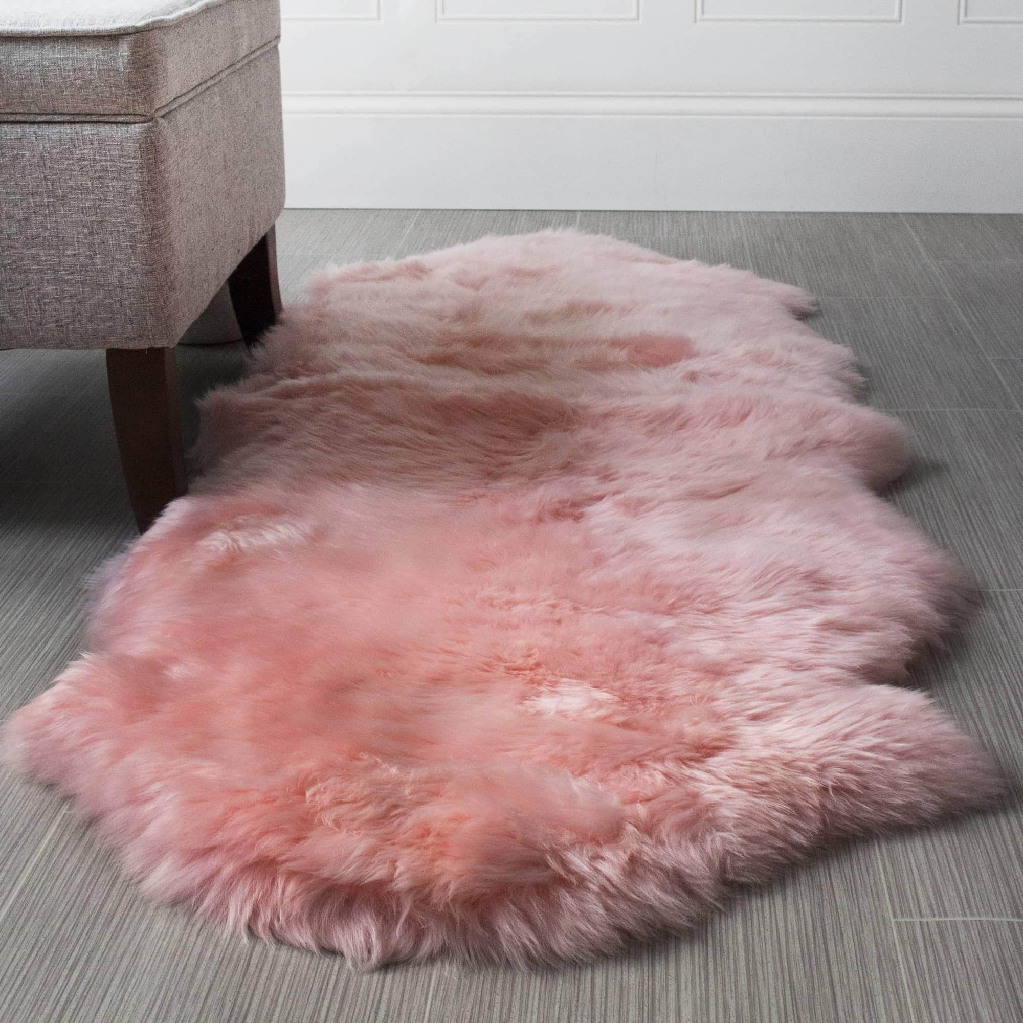 Natural Sheepskin Rug Shearling Fur Pelt #size_2' x 6'