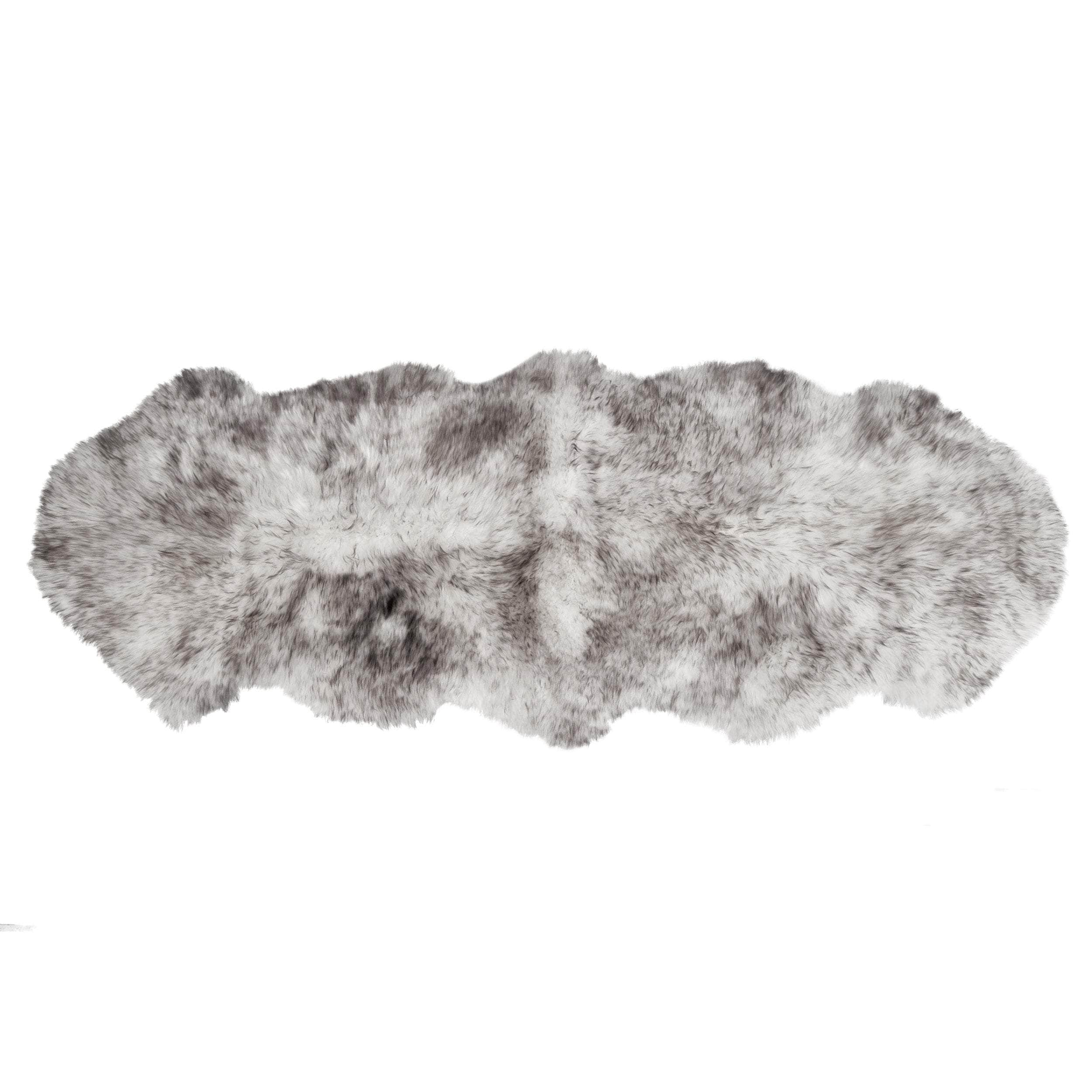 Natural Sheepskin Rug Shearling Fur Pelt #size_2' x 6'