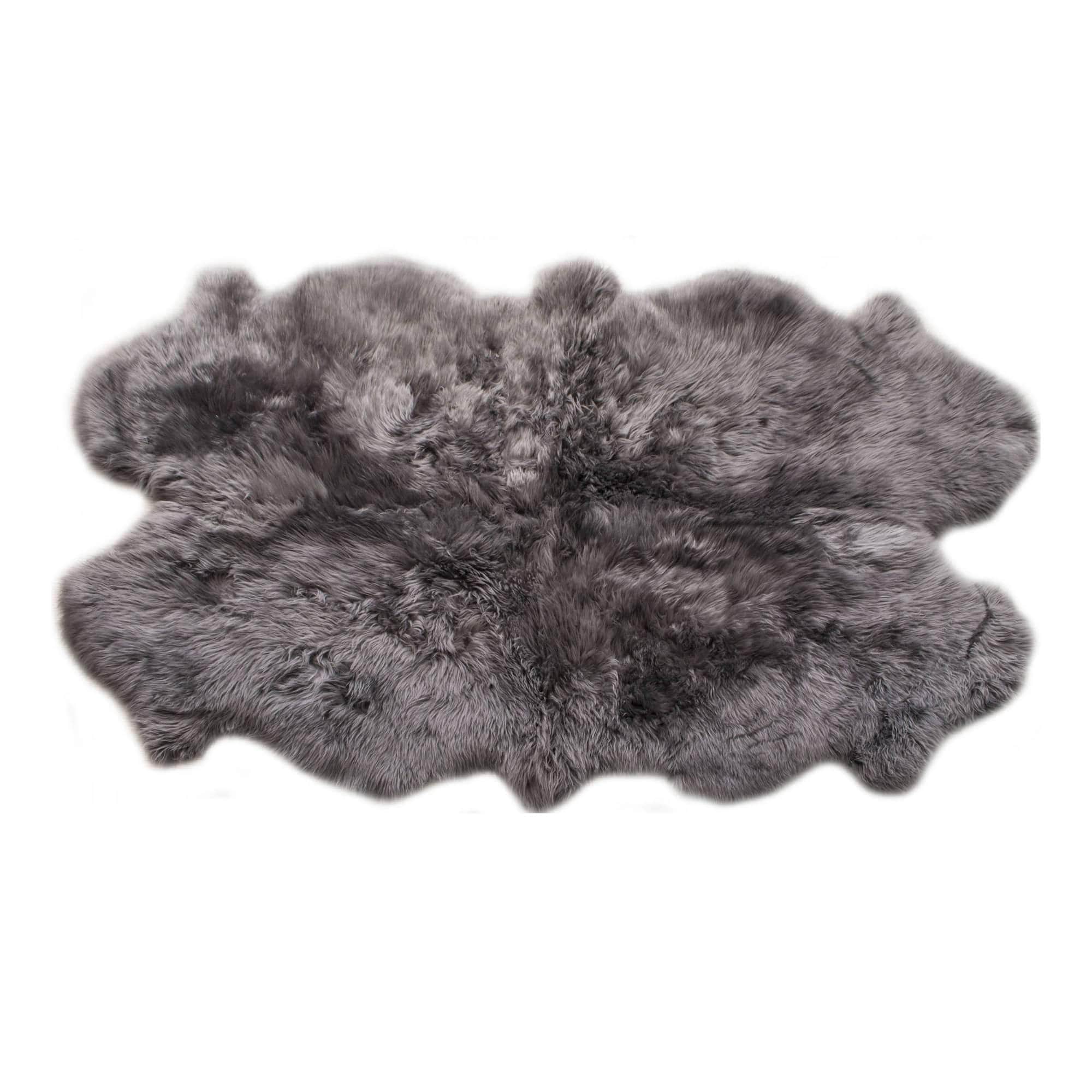 Natural Sheepskin Rug Shearling Fur Pelt #size_4' x 6'