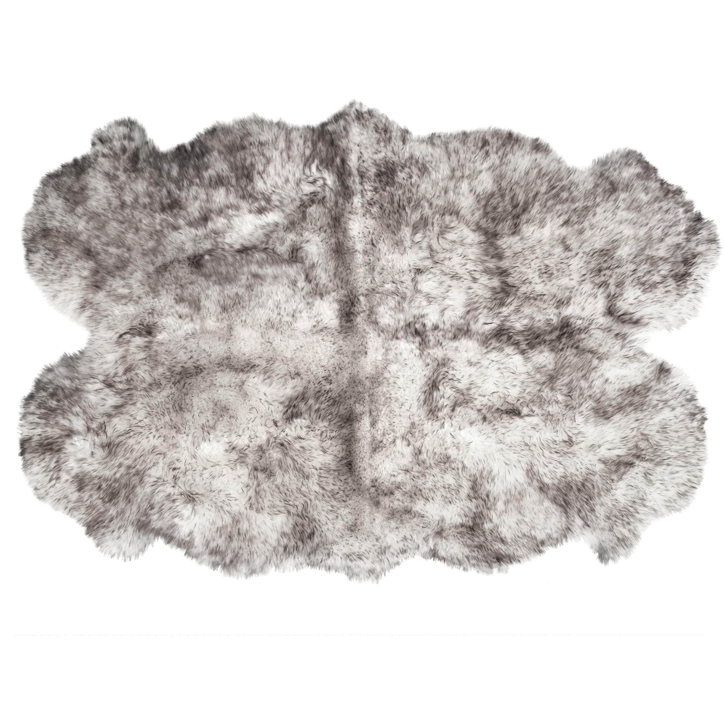 Natural Sheepskin Rug Shearling Fur Pelt #size_4' x 6'