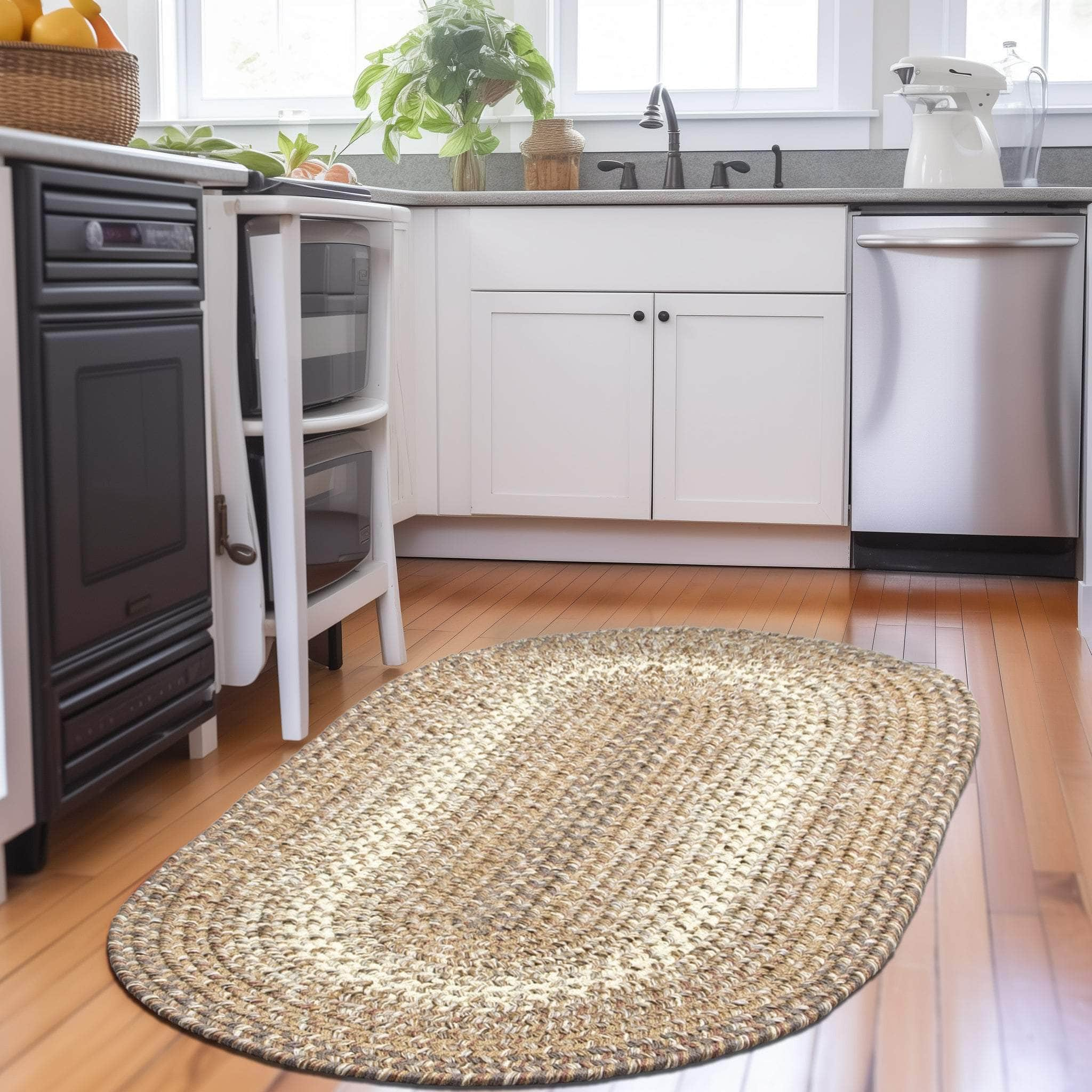 Ridgewood Indoor Outdoor Braided Rug #color_Taupetone