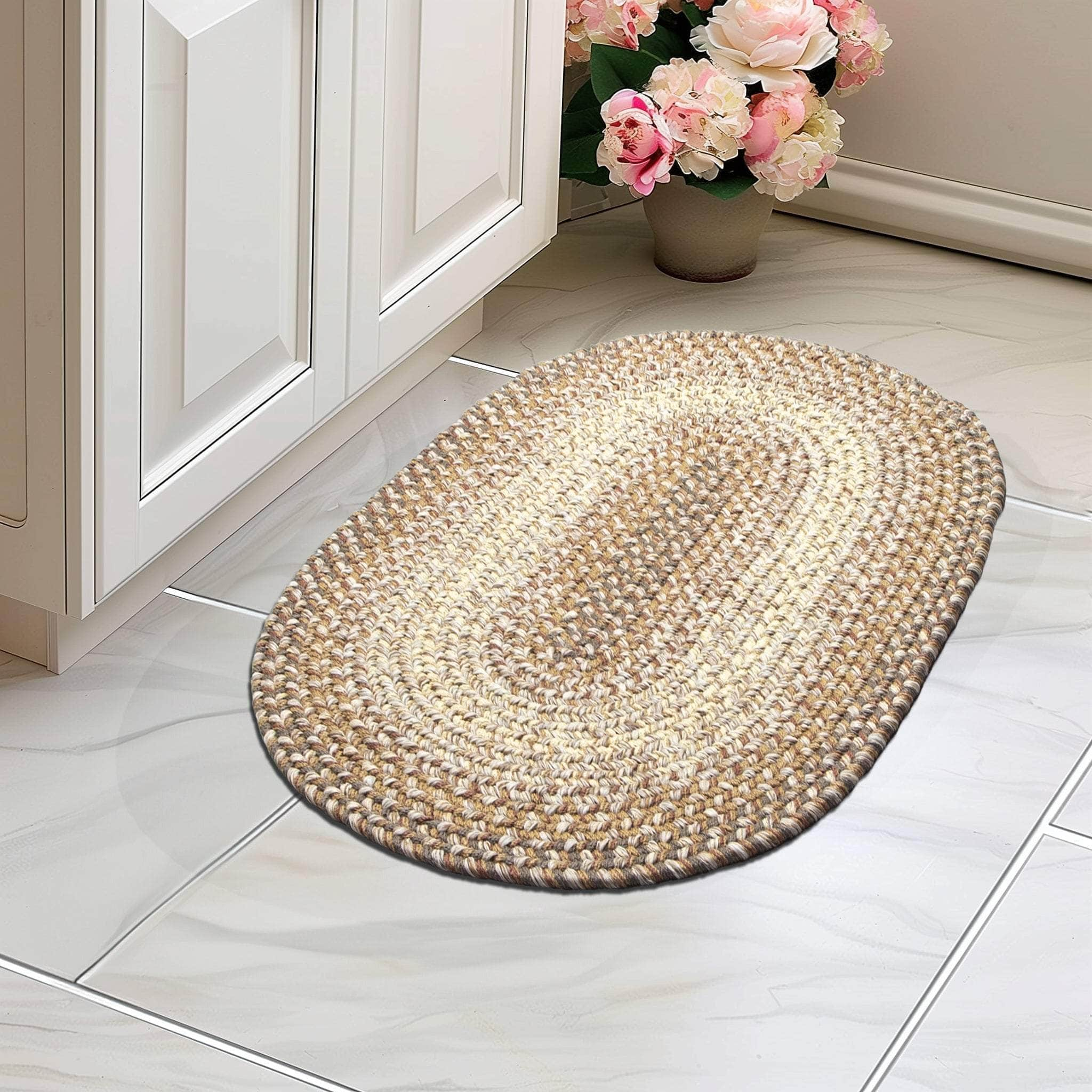 Ridgewood Indoor Outdoor Braided Rug #color_Taupetone