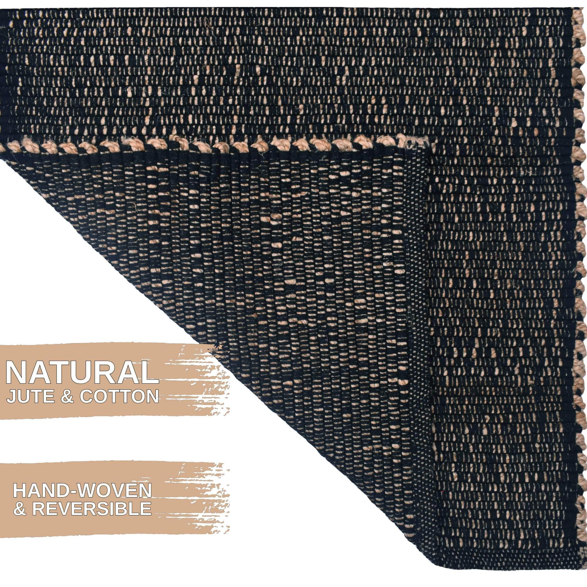 Hand Woven JC01 Black Rugs #color_black