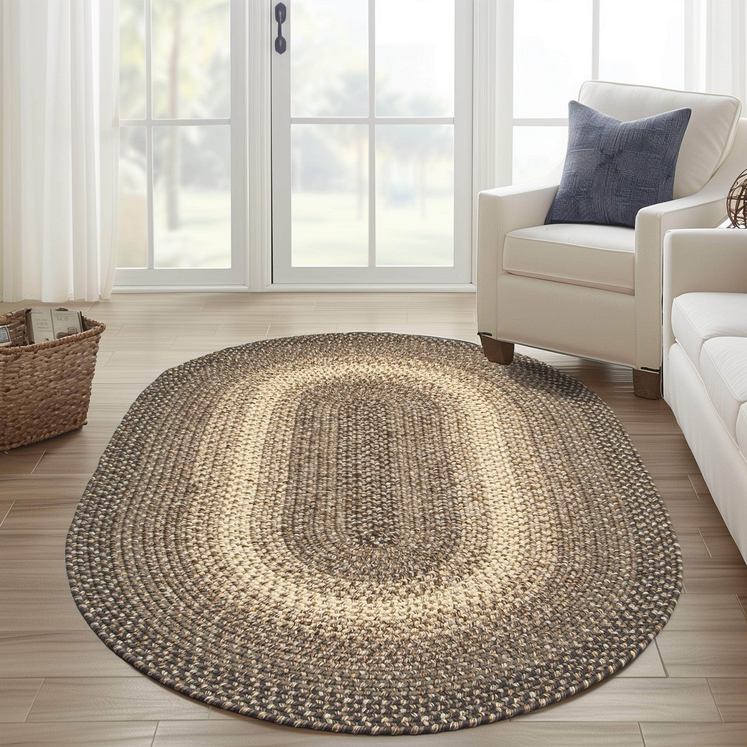 Ridgewood Indoor Outdoor Braided Rug #color_Brown Velvet