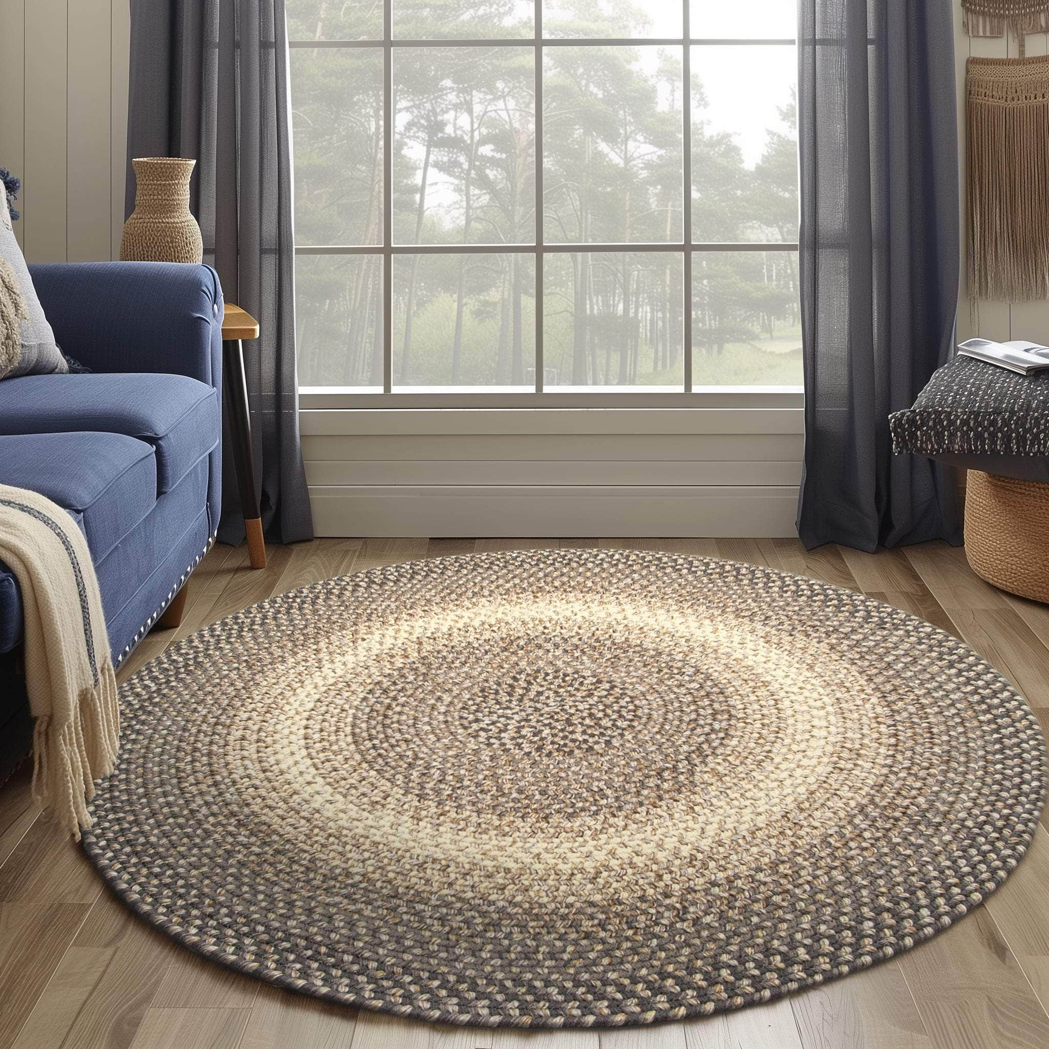 Ridgewood Indoor Outdoor Braided Rug #color_Brown Velvet